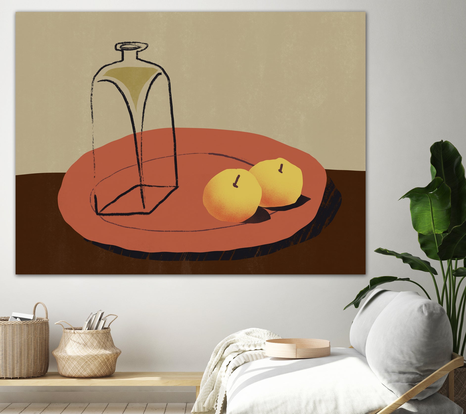 Jar and apple by Little Dean on GIANT ART - illustration still life art