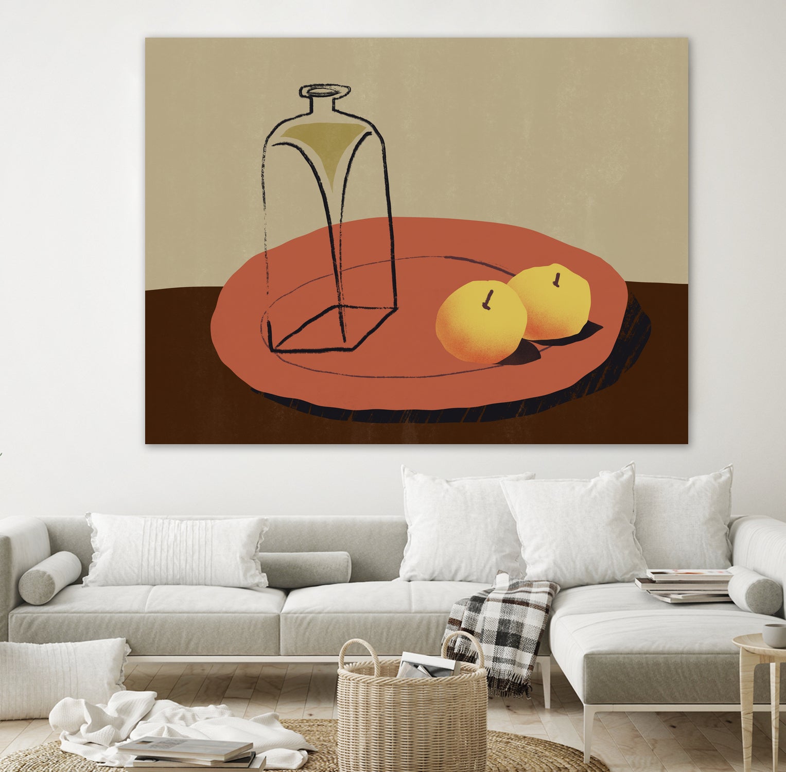 Jar and apple by Little Dean on GIANT ART - illustration still life art