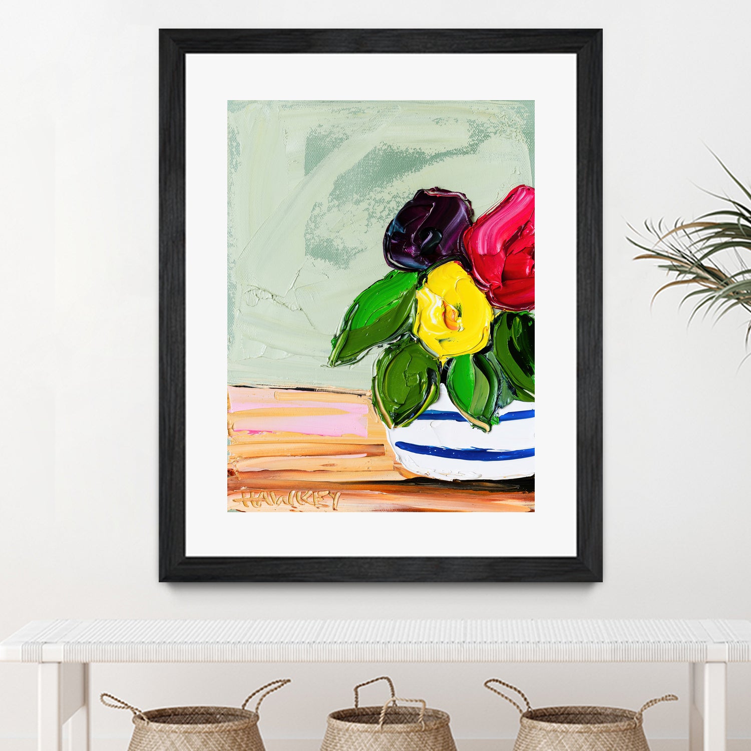 Cherished Aha Master by Angela on GIANT ART - red flowers floral