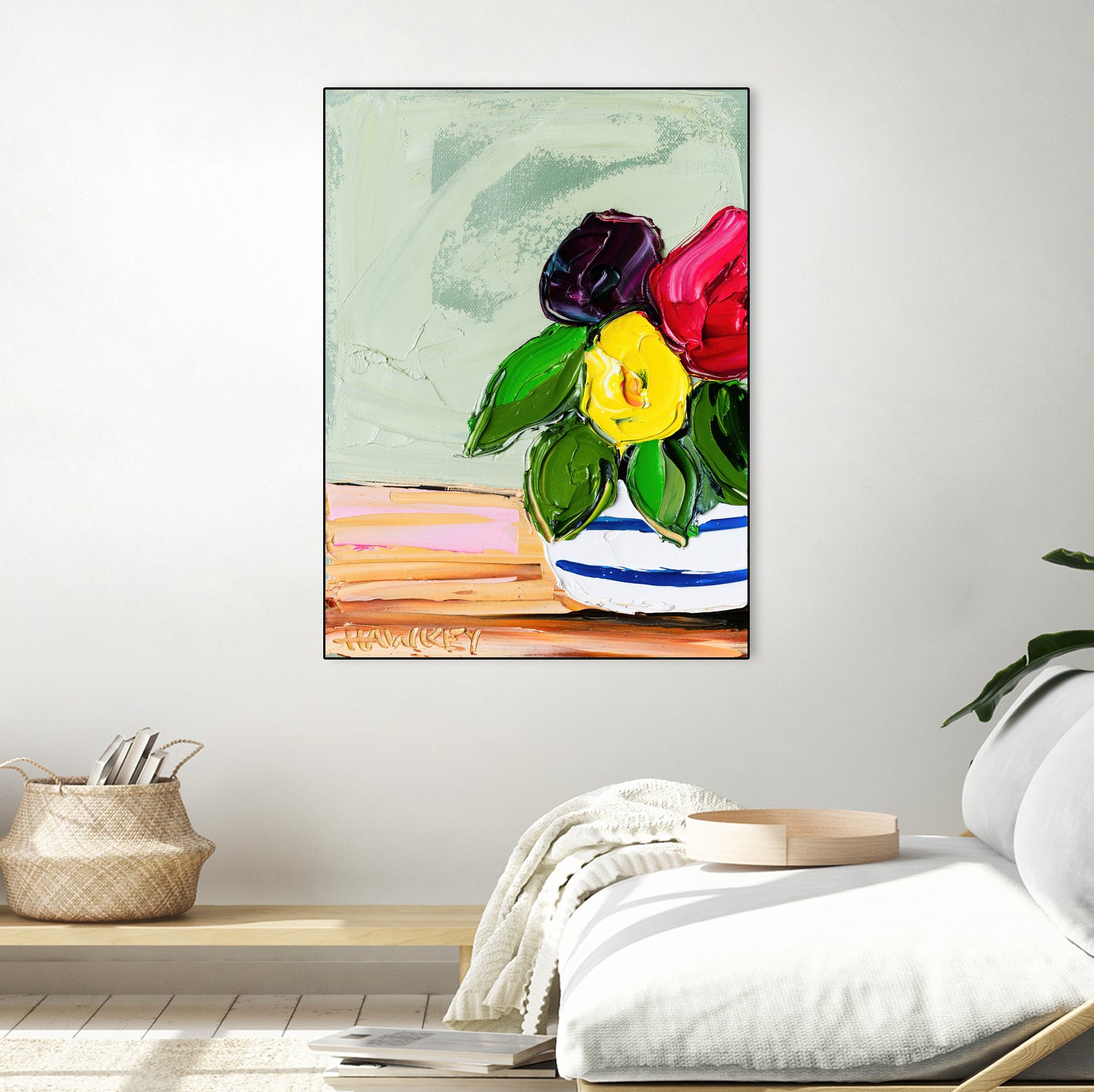 Cherished Aha Master by Angela on GIANT ART - red flowers floral