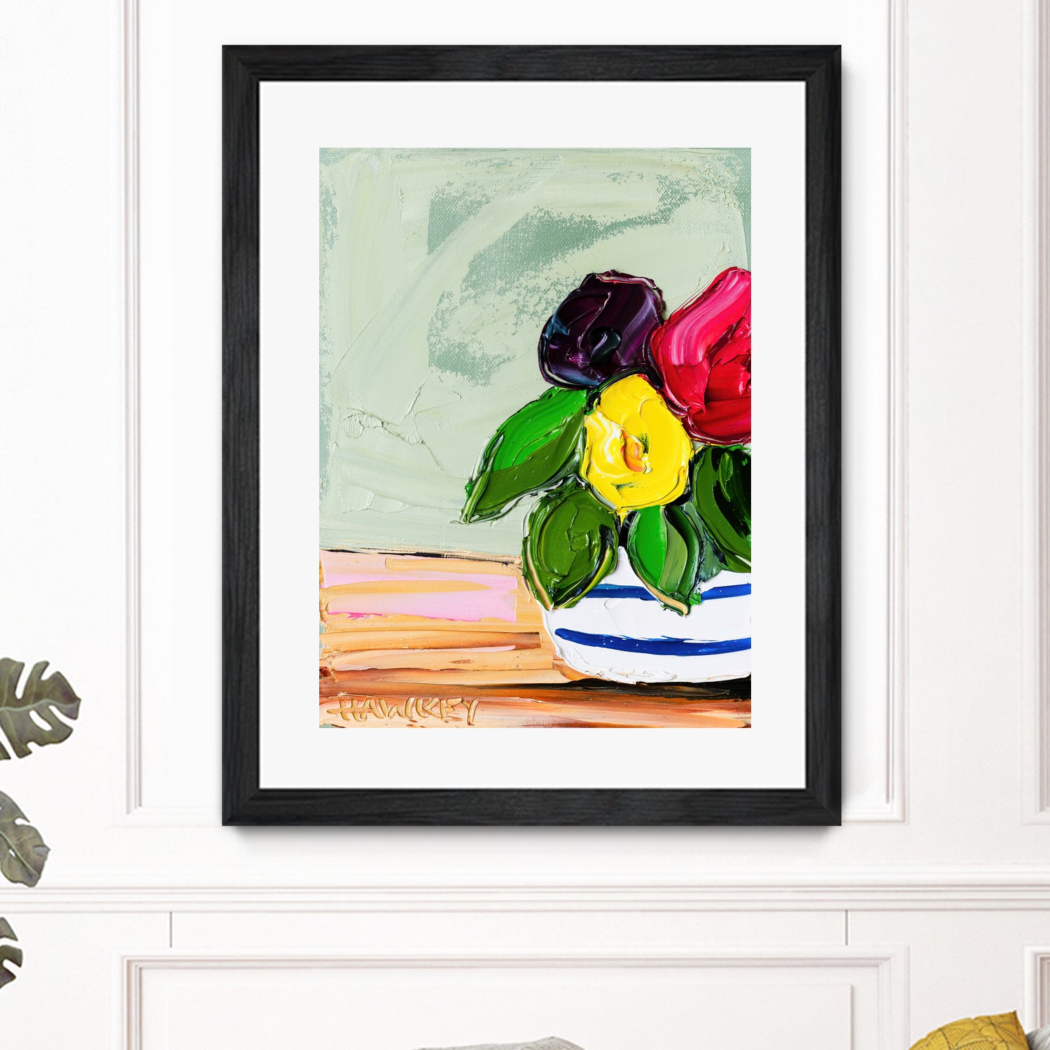 Cherished Aha Master by Angela on GIANT ART - red flowers floral