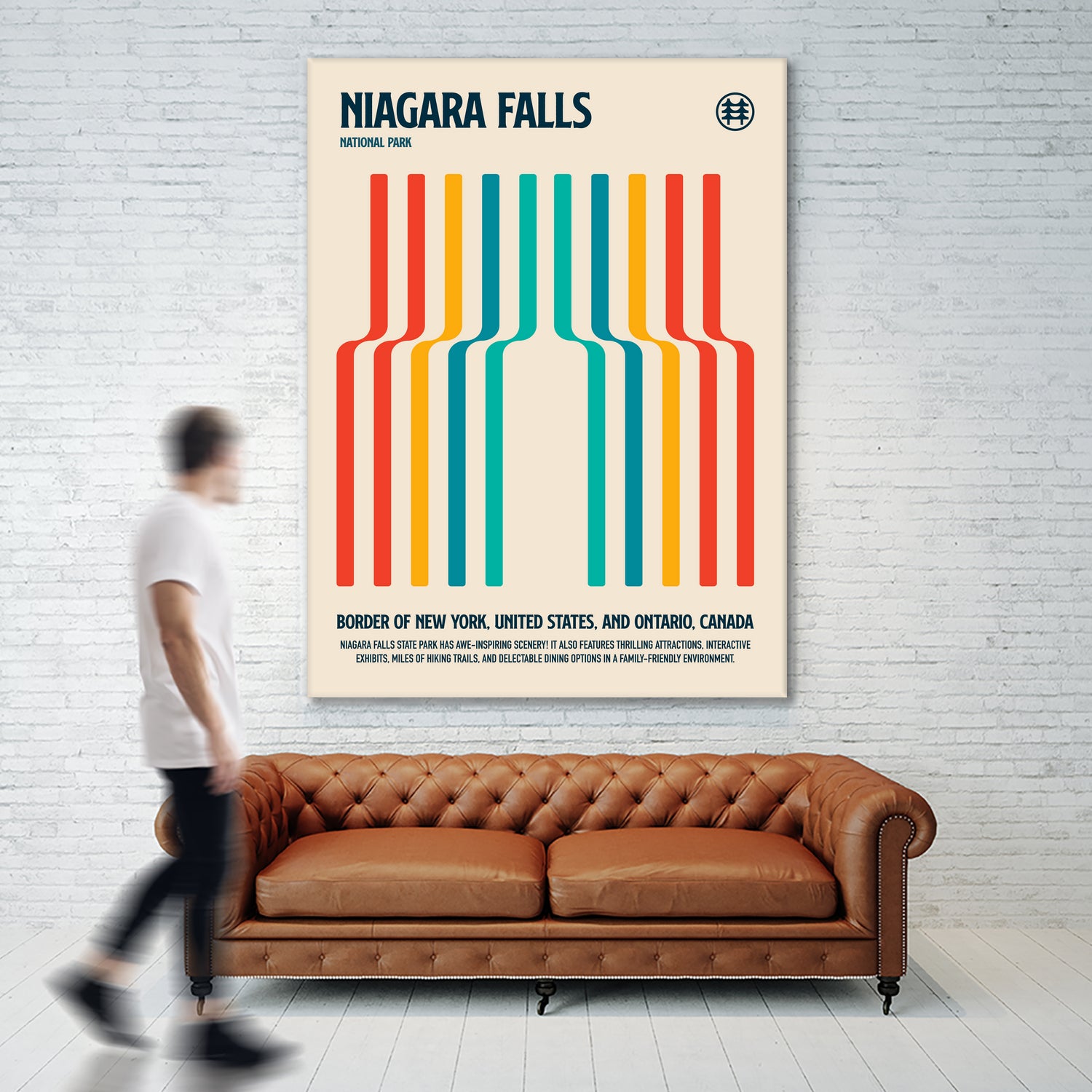 Niagara Falls National Park Travel Poster by Retrodrome on GIANT ART