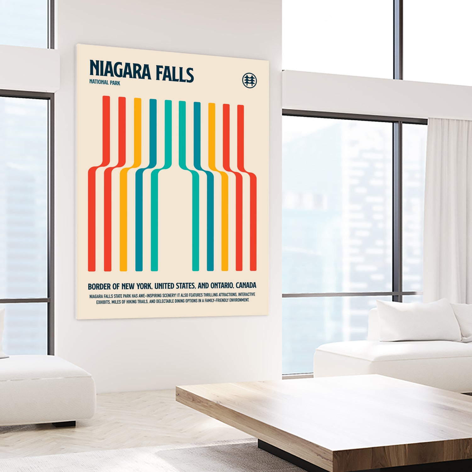 Niagara Falls National Park Travel Poster by Retrodrome on GIANT ART