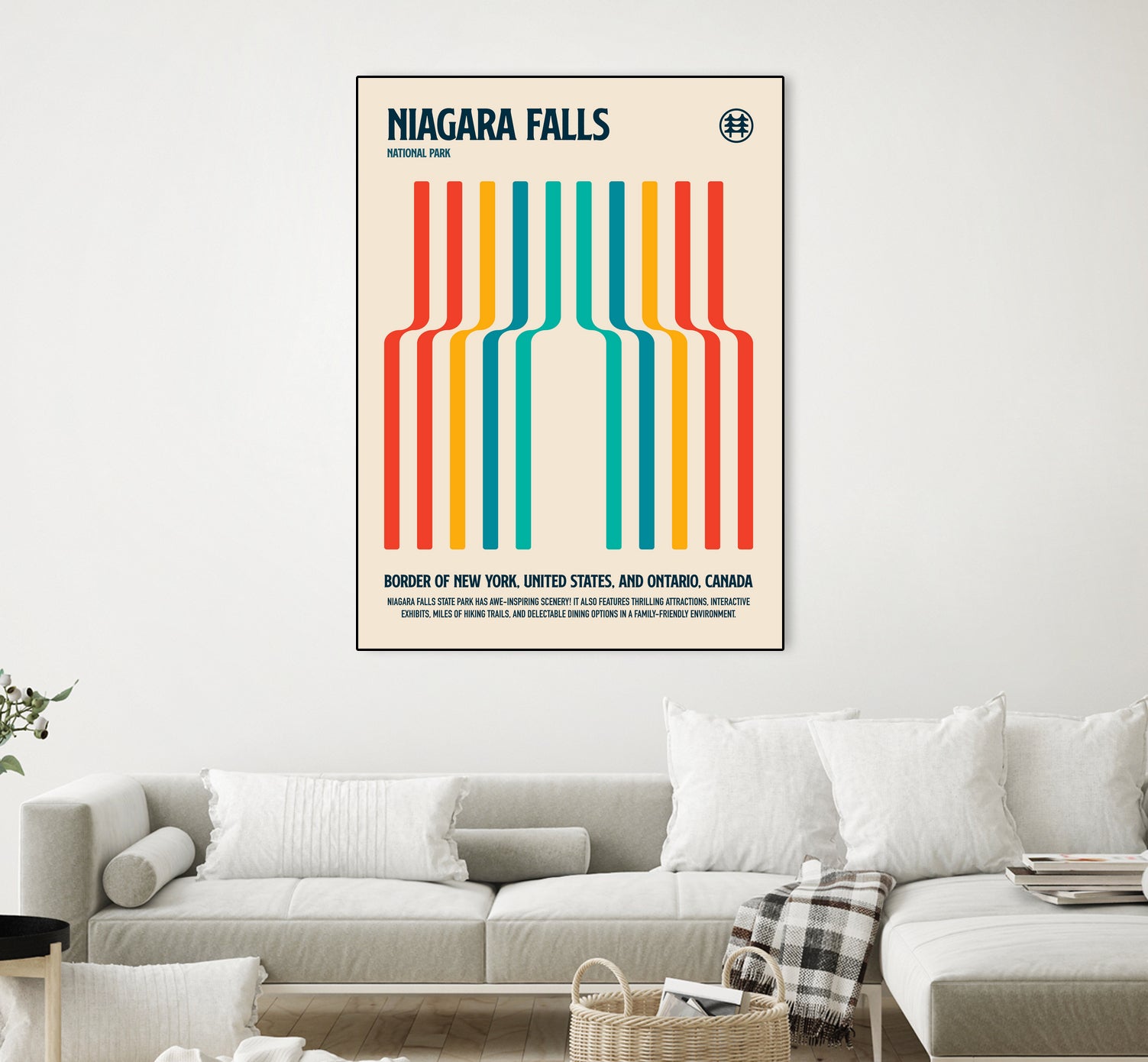 Niagara Falls National Park Travel Poster by Retrodrome on GIANT ART