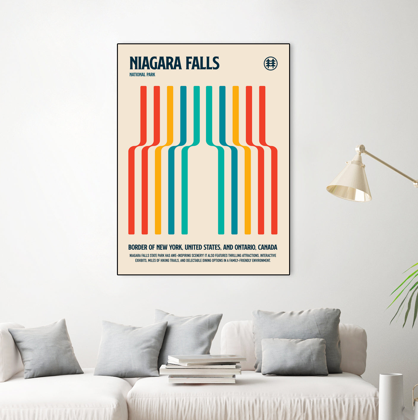 Niagara Falls National Park Travel Poster by Retrodrome on GIANT ART