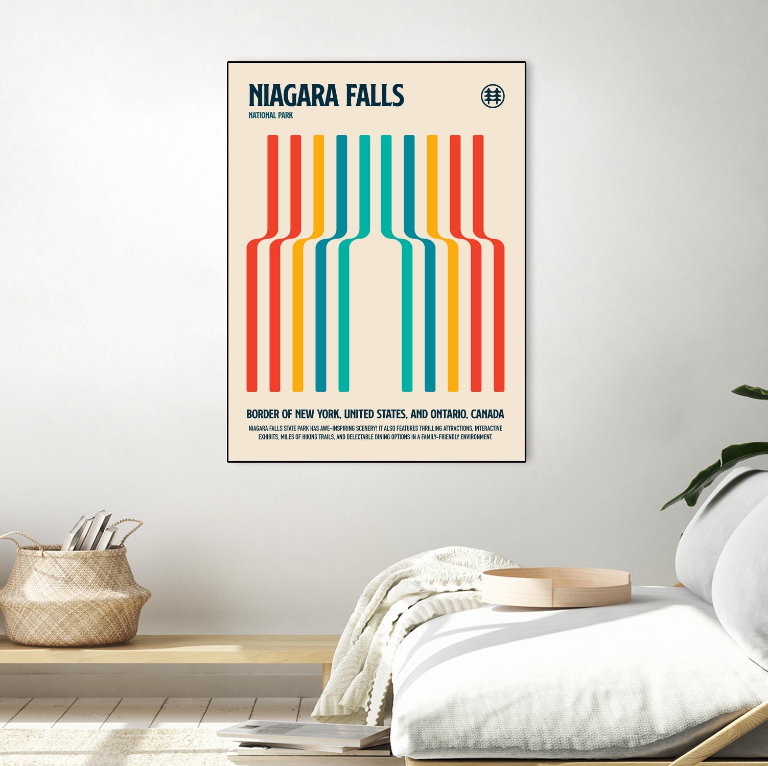 Niagara Falls National Park Travel Poster by Retrodrome on GIANT ART