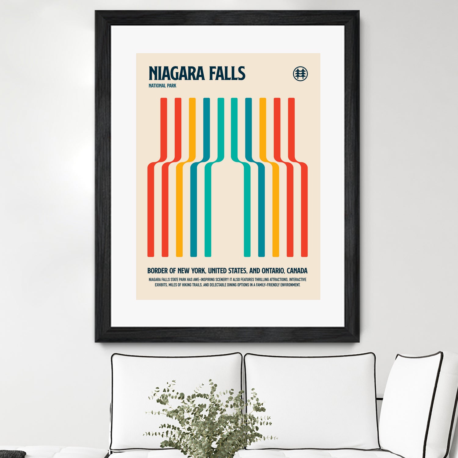 Niagara Falls National Park Travel Poster by Retrodrome on GIANT ART