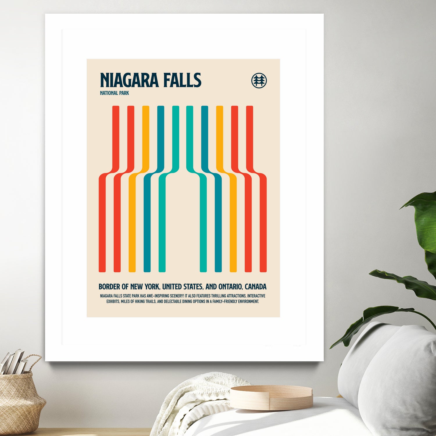 Niagara Falls National Park Travel Poster by Retrodrome on GIANT ART