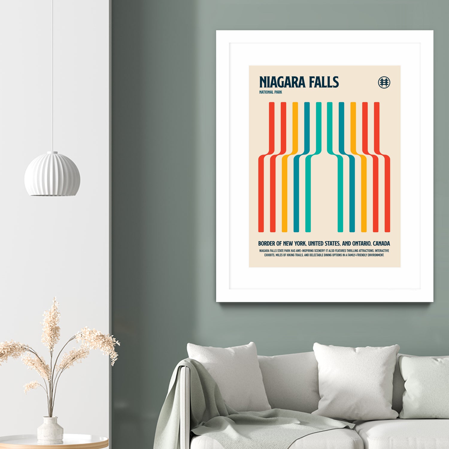 Niagara Falls National Park Travel Poster by Retrodrome on GIANT ART