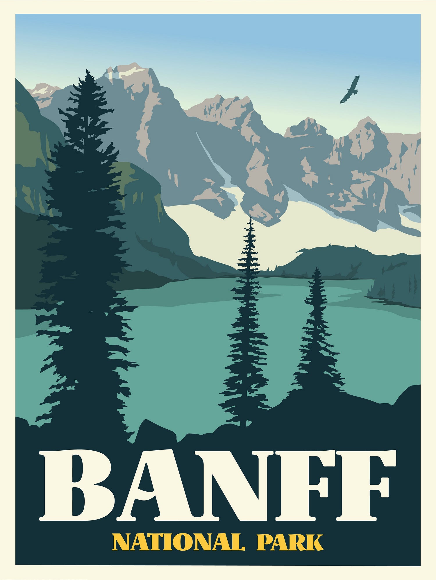 Banff National Park by Retrodome on GIANT ART