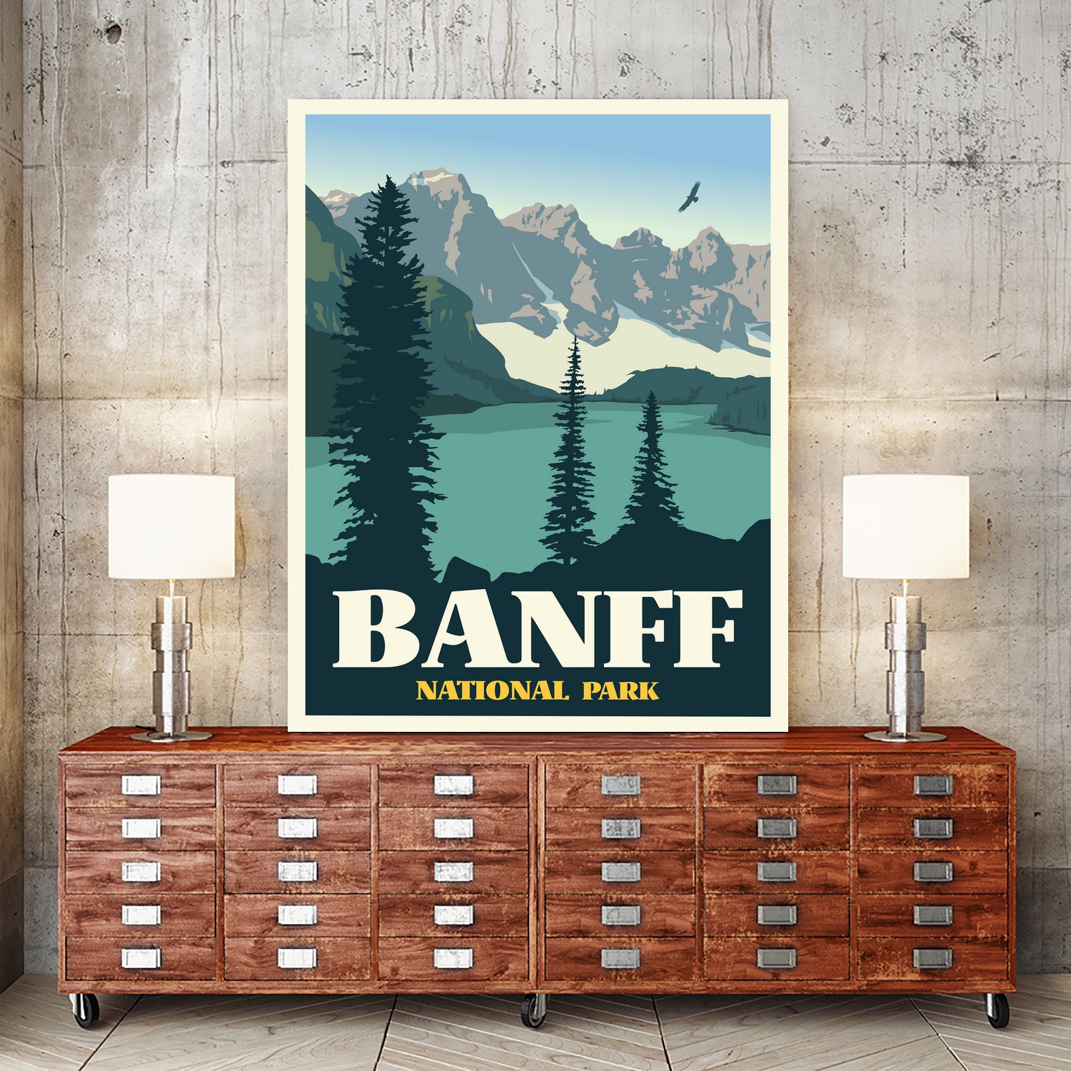 Banff National Park by Retrodome on GIANT ART