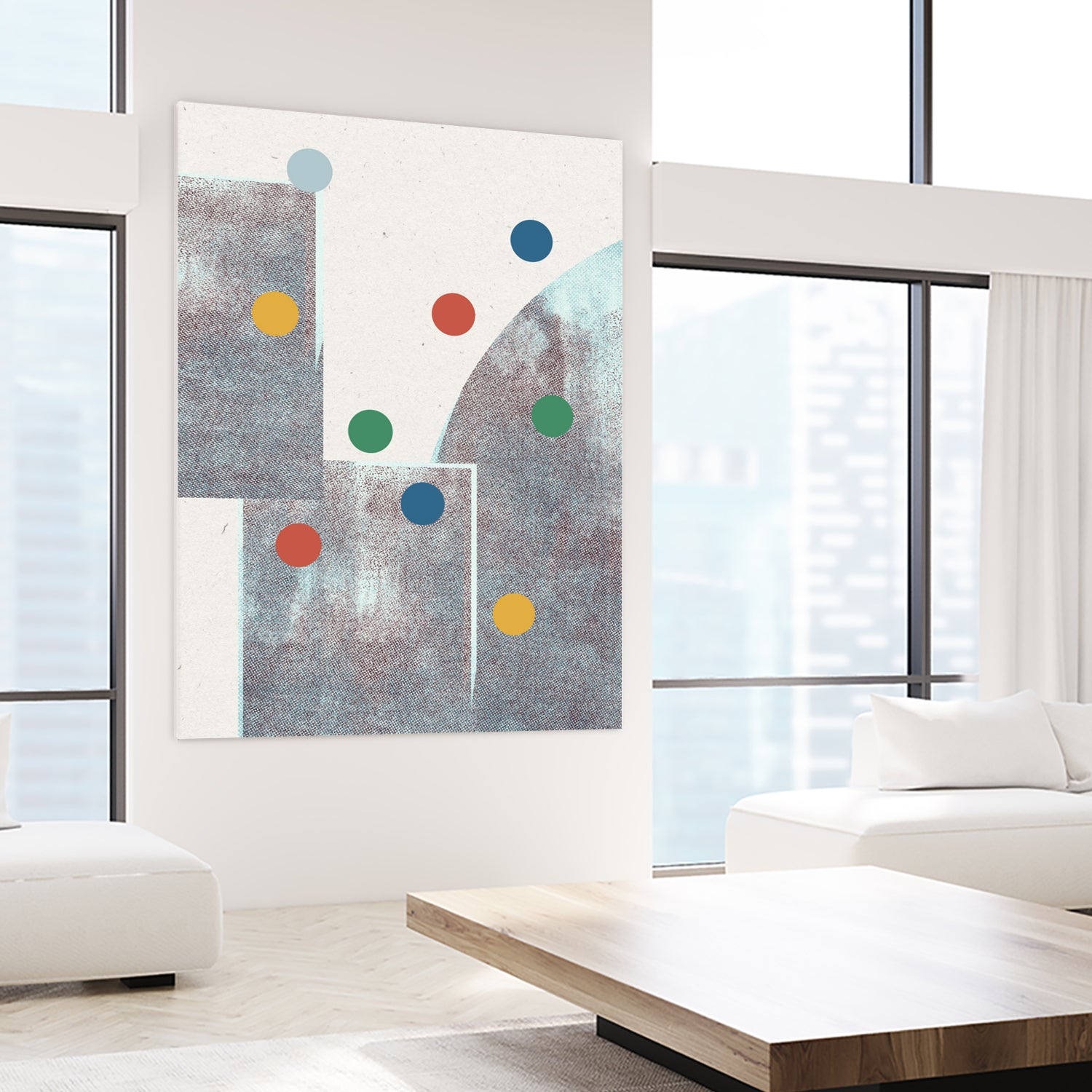 Retro Dots No.1 by The Miuus Studio on GIANT ART - abstractt