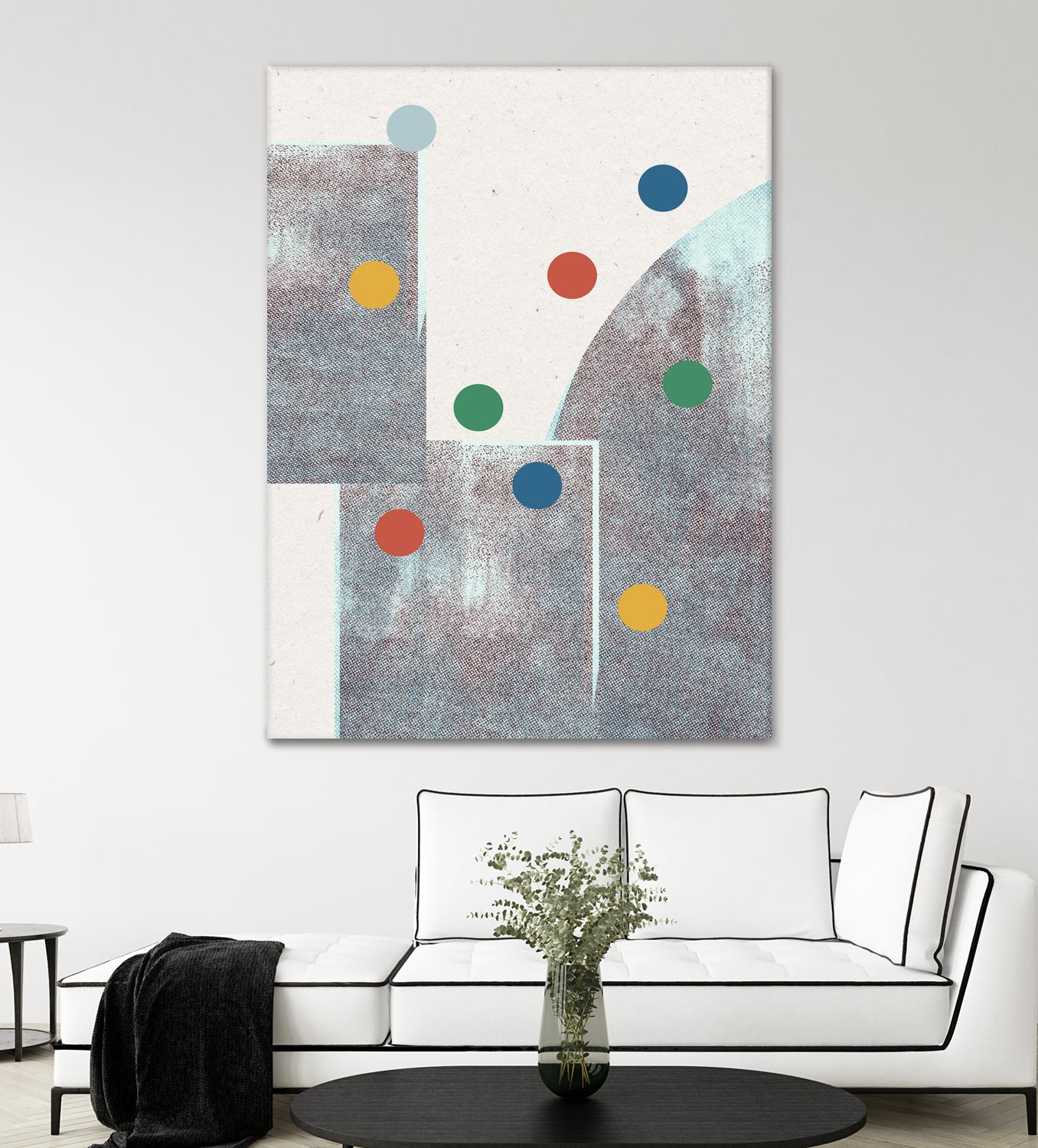 Retro Dots No.1 by The Miuus Studio on GIANT ART - abstractt
