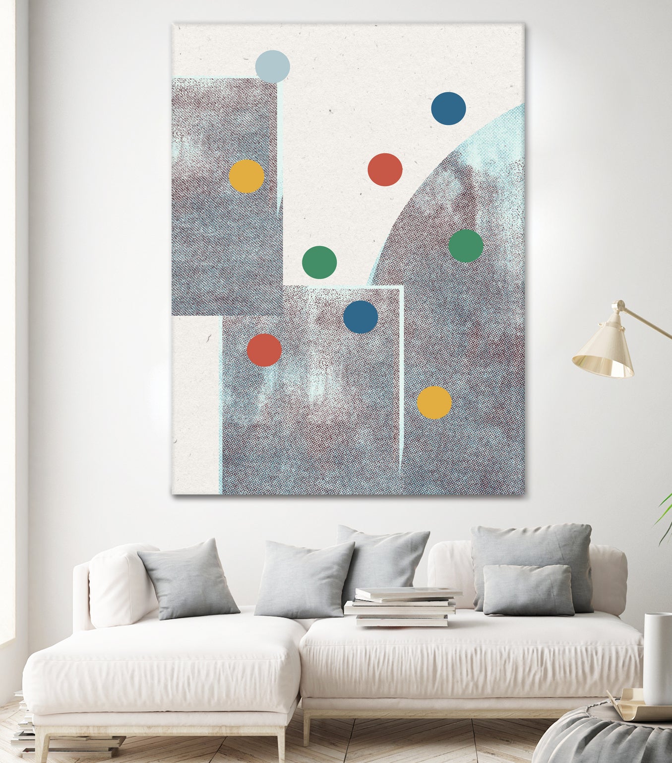 Retro Dots No.1 by The Miuus Studio on GIANT ART - abstractt