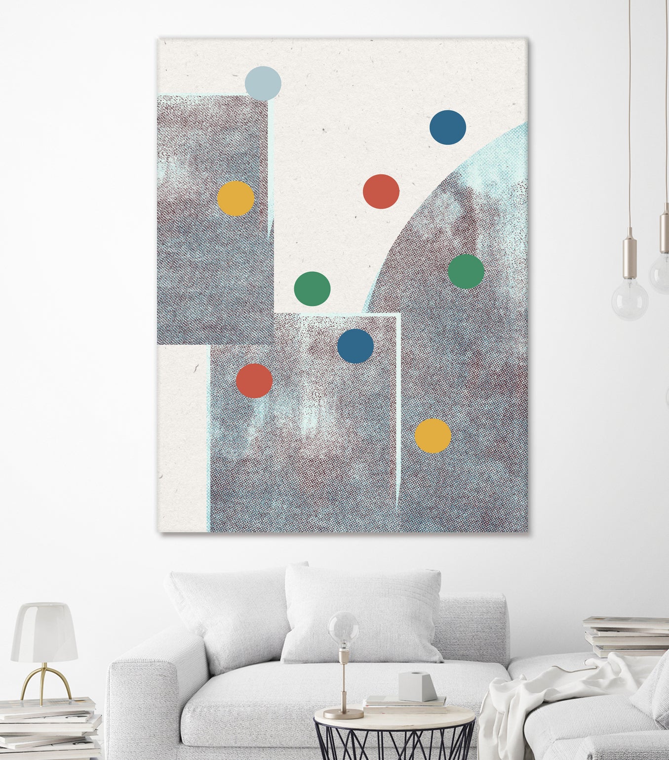 Retro Dots No.1 by The Miuus Studio on GIANT ART - abstractt