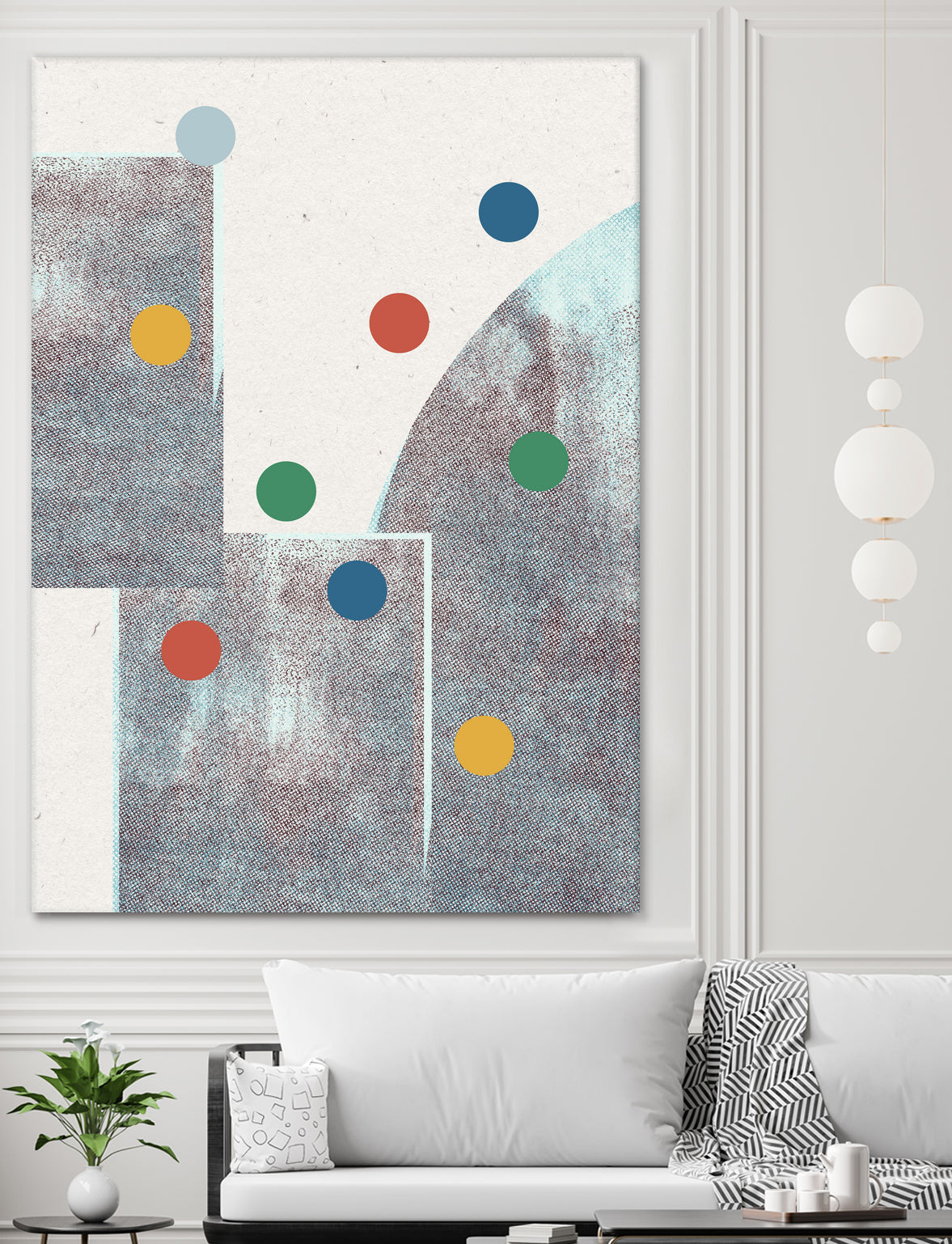 Retro Dots No.1 by The Miuus Studio on GIANT ART - abstractt