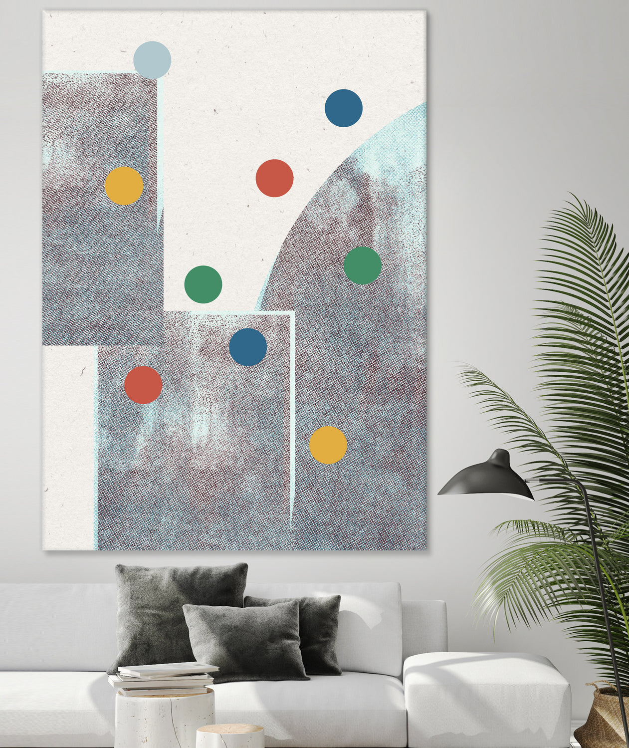 Retro Dots No.1 by The Miuus Studio on GIANT ART - abstractt