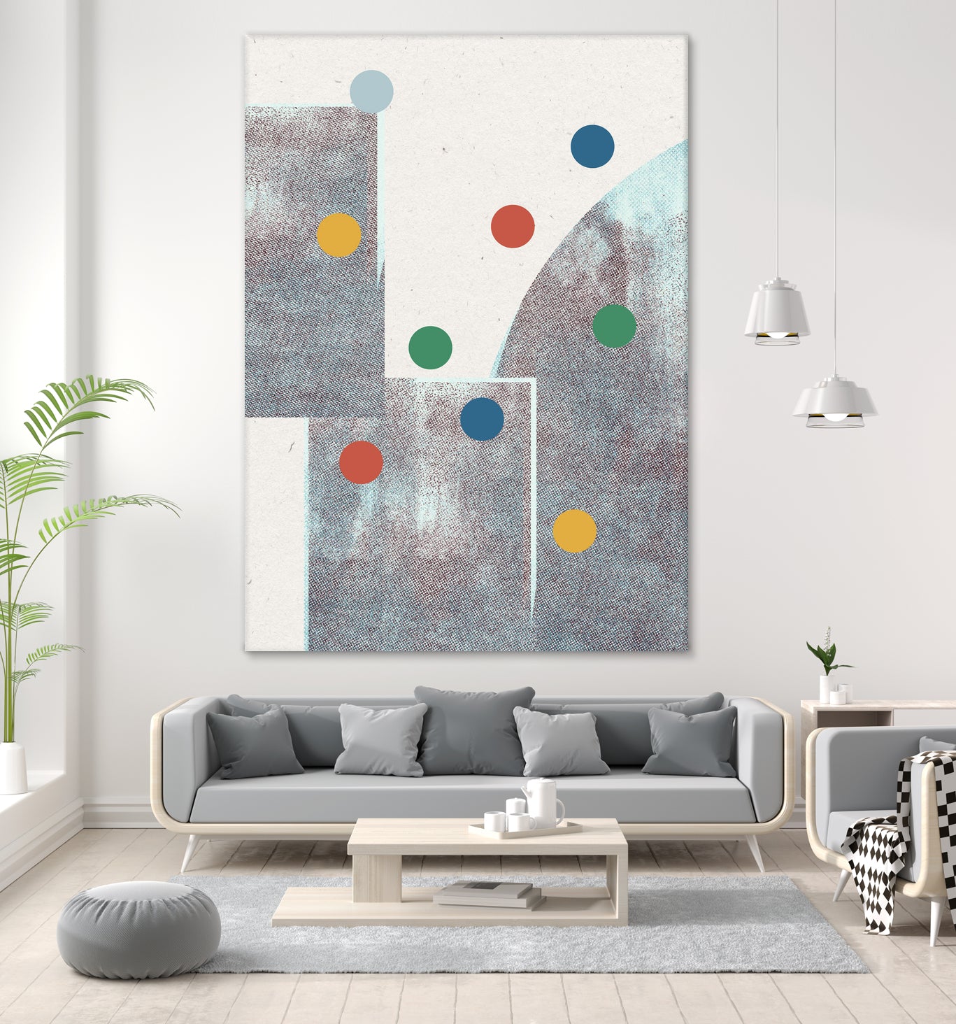 Retro Dots No.1 by The Miuus Studio on GIANT ART - abstractt