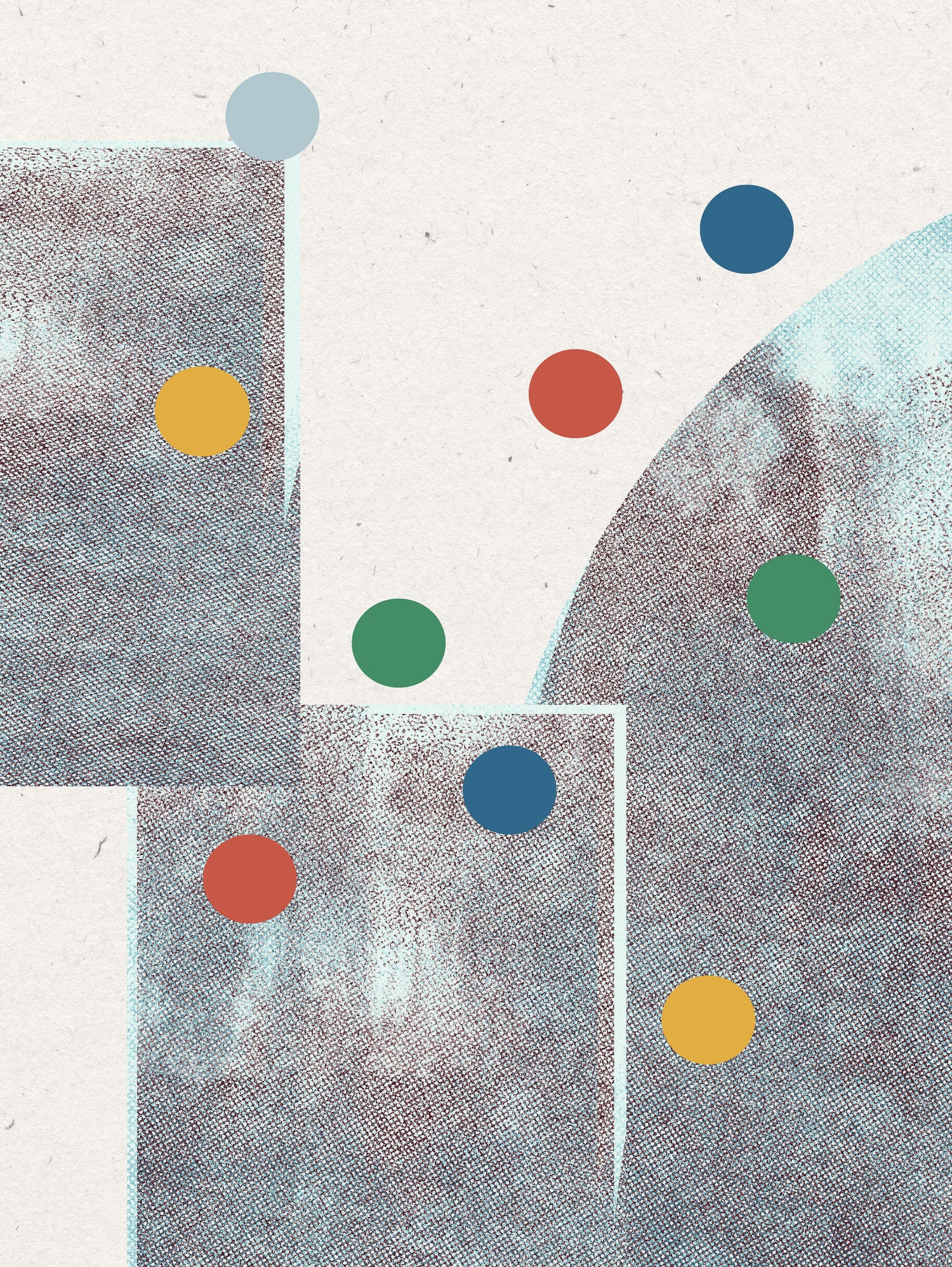 Retro Dots No.1 by The Miuus Studio on GIANT ART - abstractt