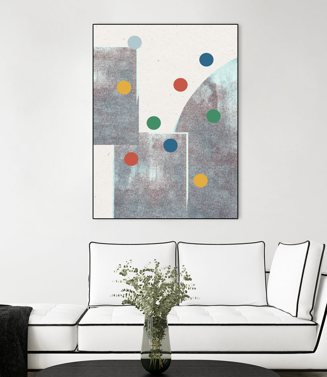 Retro Dots No.1 by The Miuus Studio on GIANT ART - abstractt