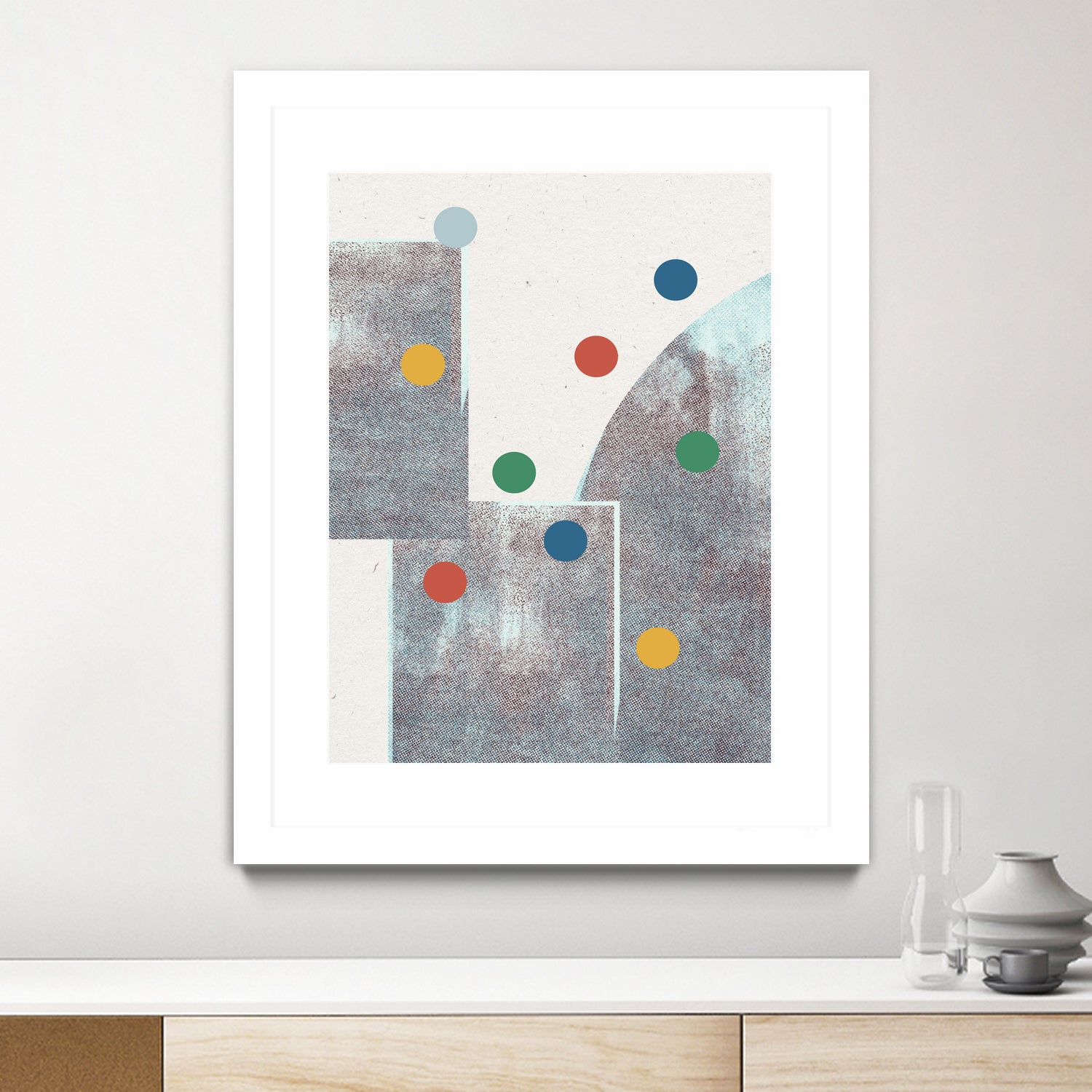 Retro Dots No.1 by The Miuus Studio on GIANT ART - abstractt