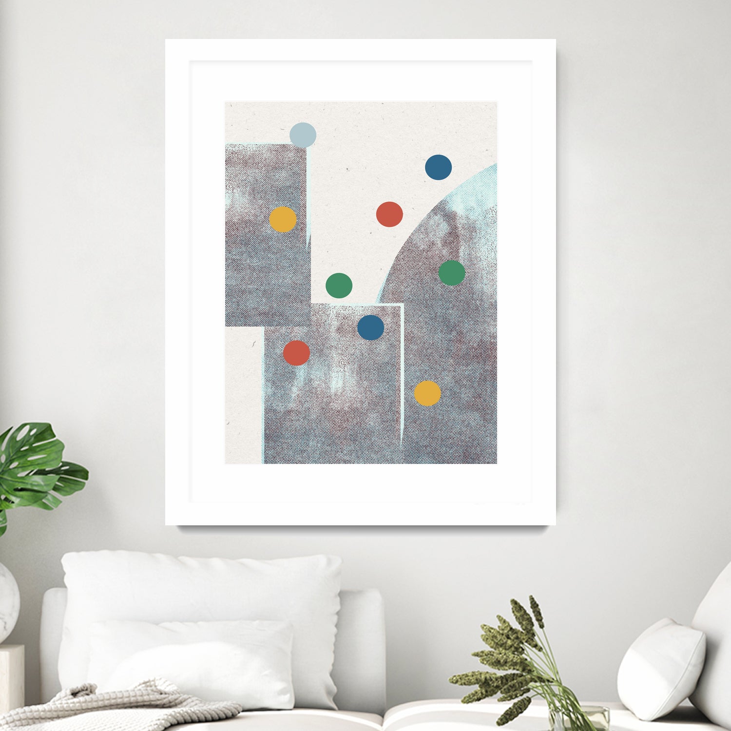 Retro Dots No.1 by The Miuus Studio on GIANT ART - abstractt