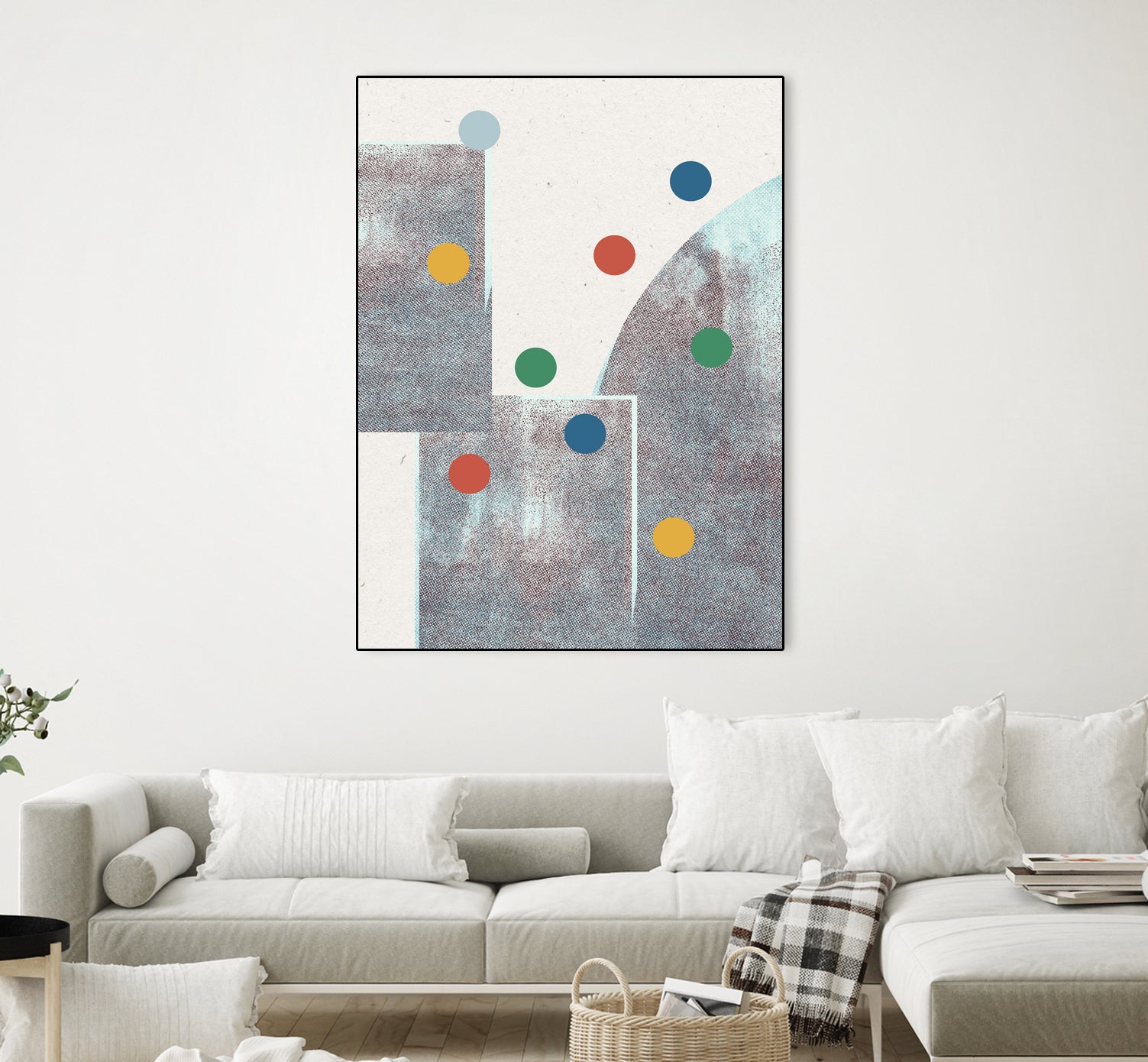 Retro Dots No.1 by The Miuus Studio on GIANT ART - abstractt