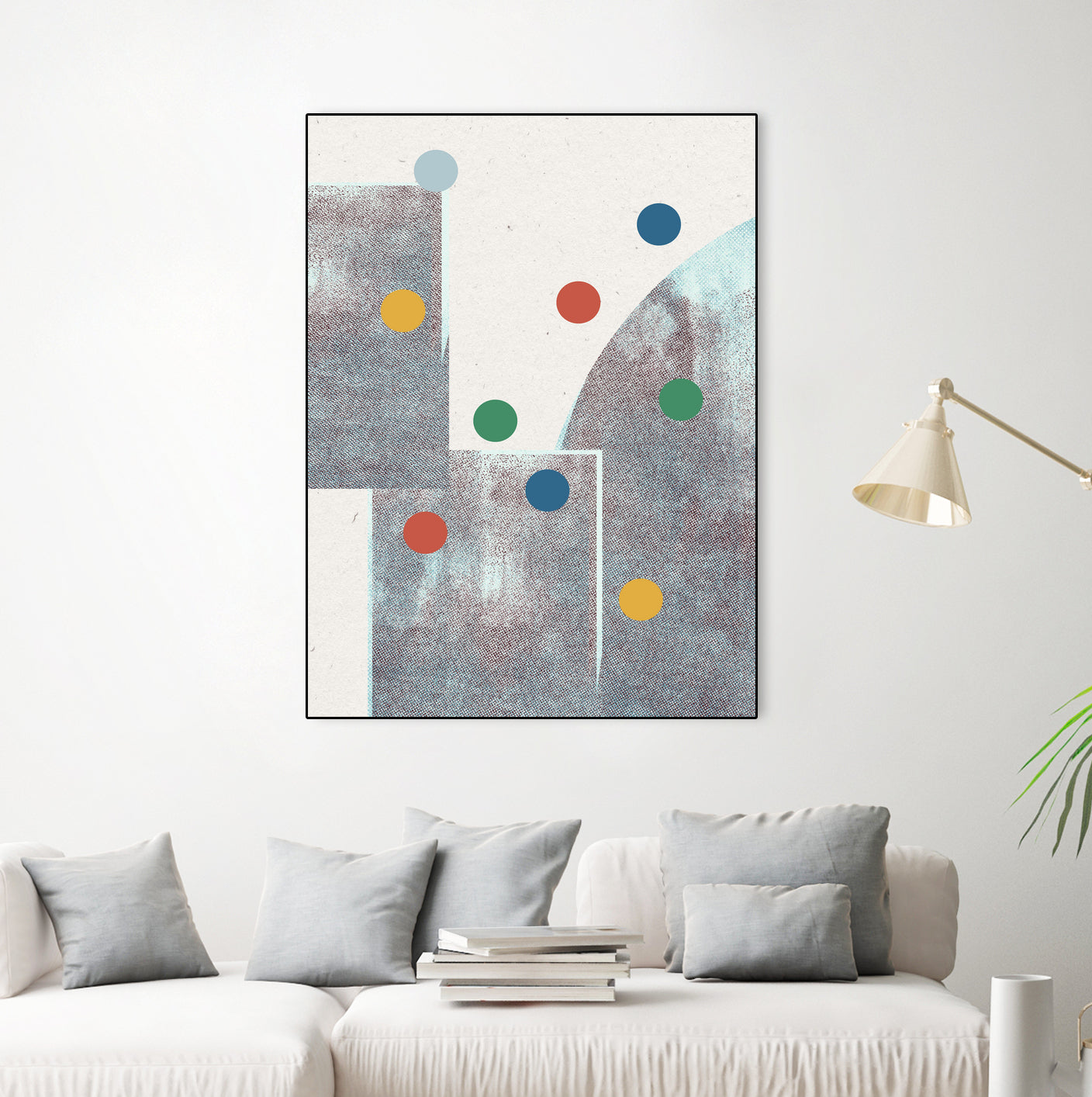 Retro Dots No.1 by The Miuus Studio on GIANT ART - abstractt