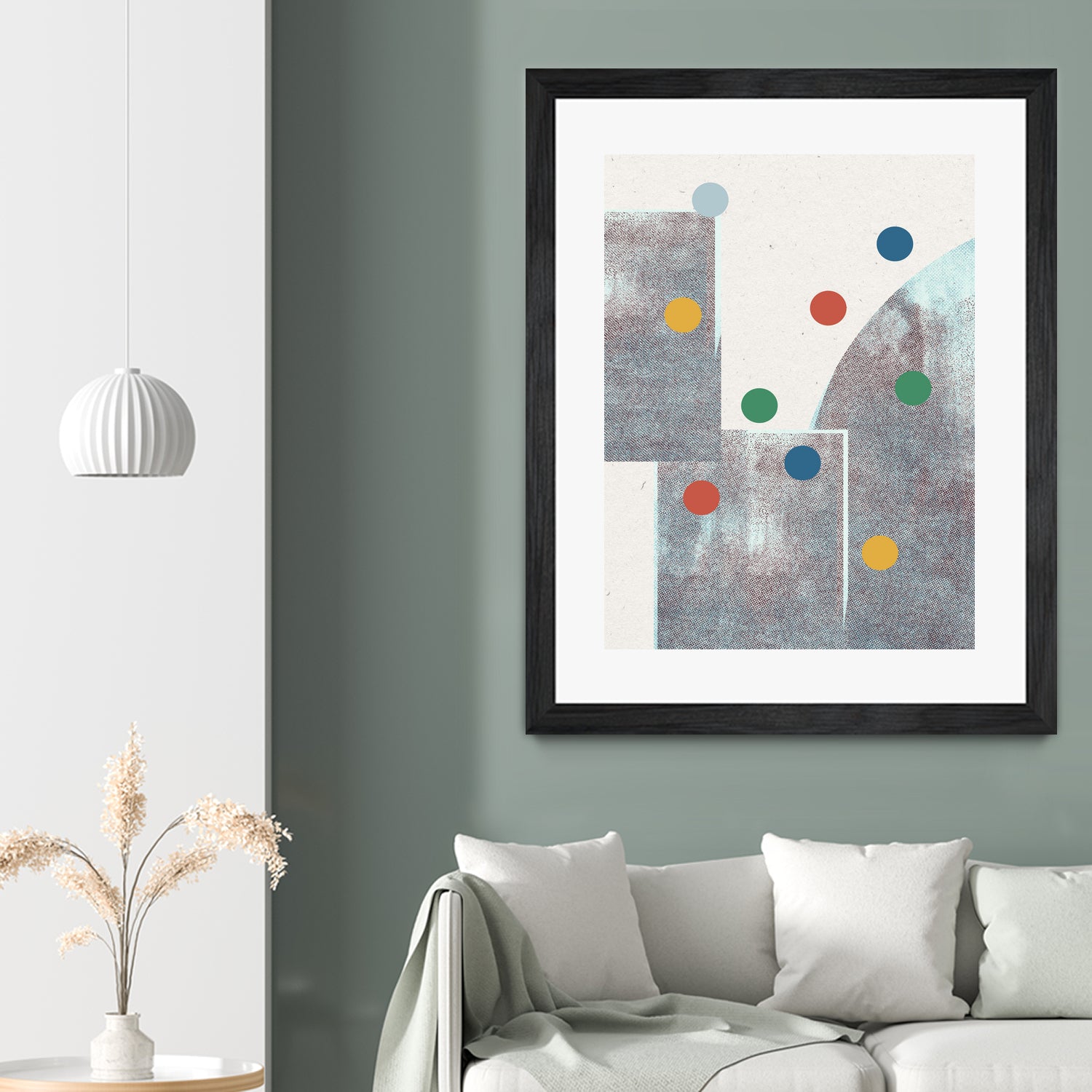 Retro Dots No.1 by The Miuus Studio on GIANT ART - abstractt
