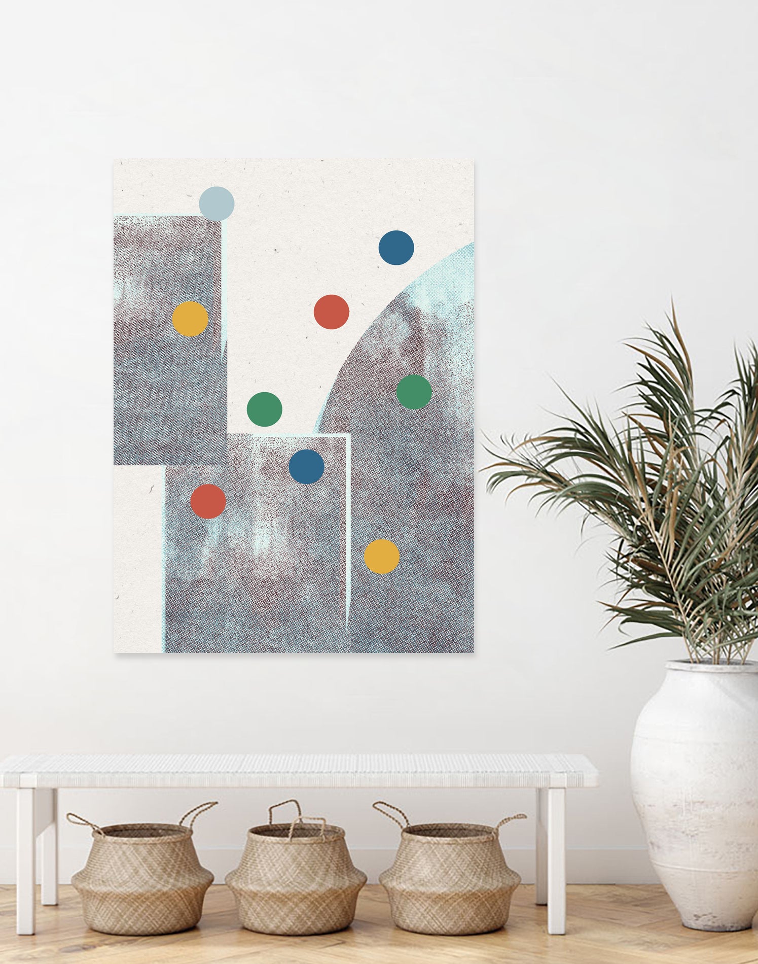 Retro Dots No.1 by The Miuus Studio on GIANT ART - abstractt