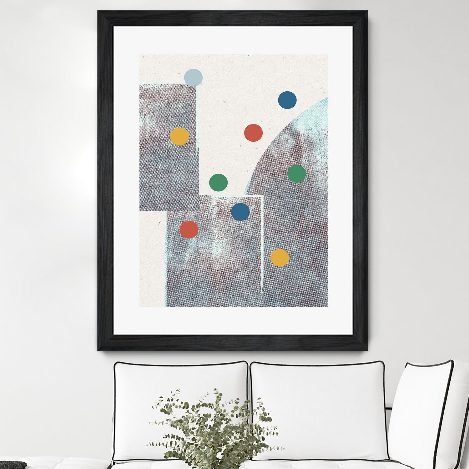 Retro Dots No.1 by The Miuus Studio on GIANT ART - abstractt