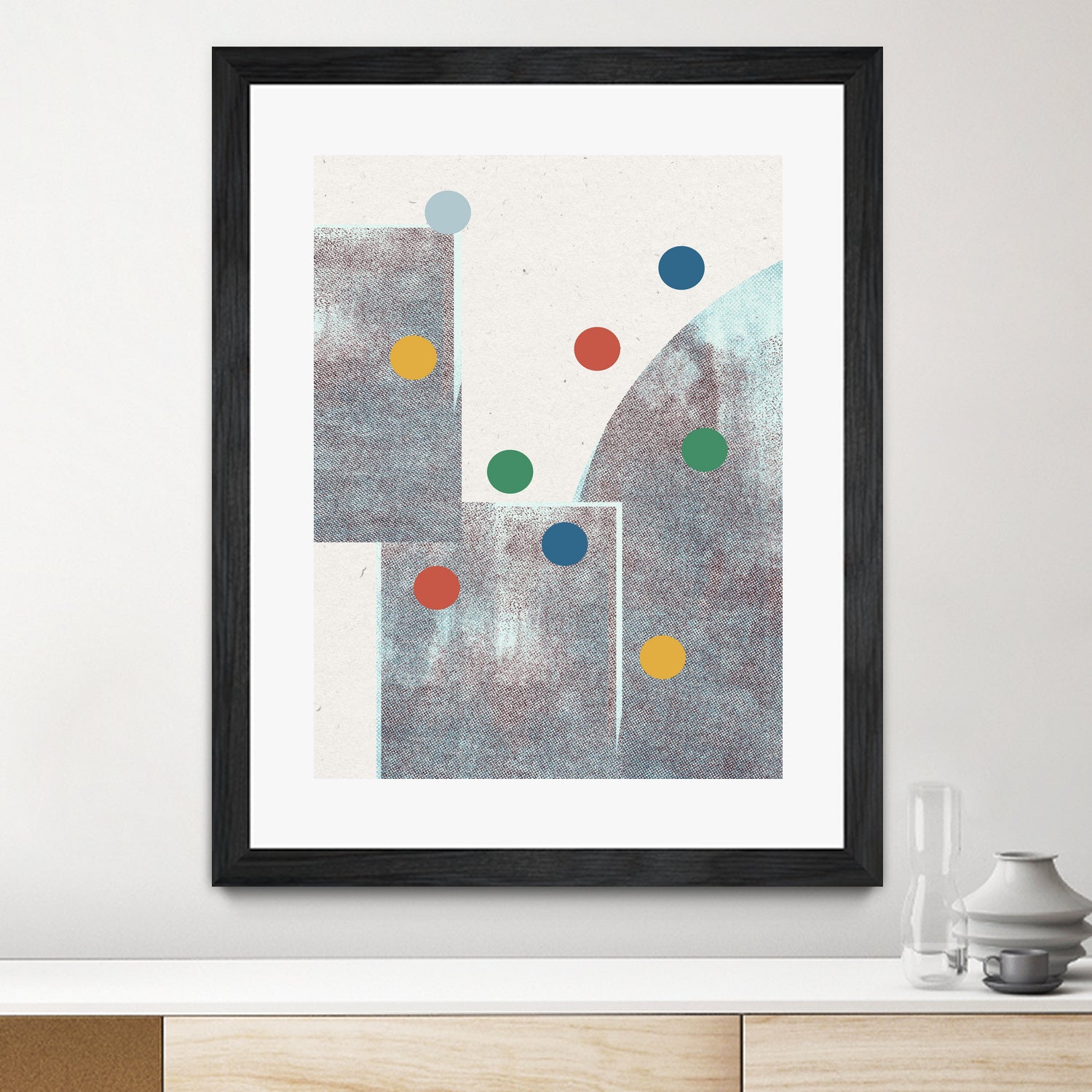 Retro Dots No.1 by The Miuus Studio on GIANT ART - abstractt