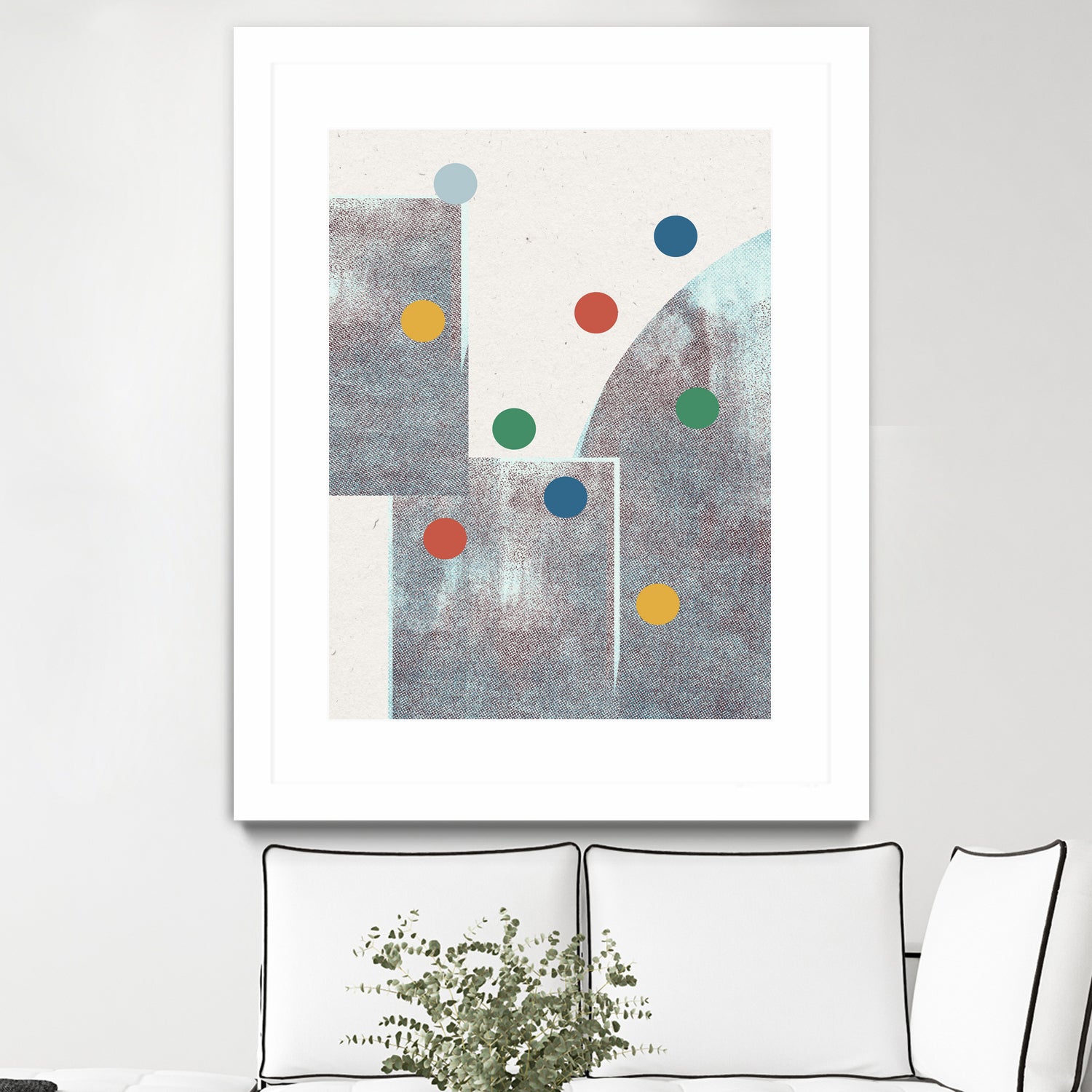 Retro Dots No.1 by The Miuus Studio on GIANT ART - abstractt