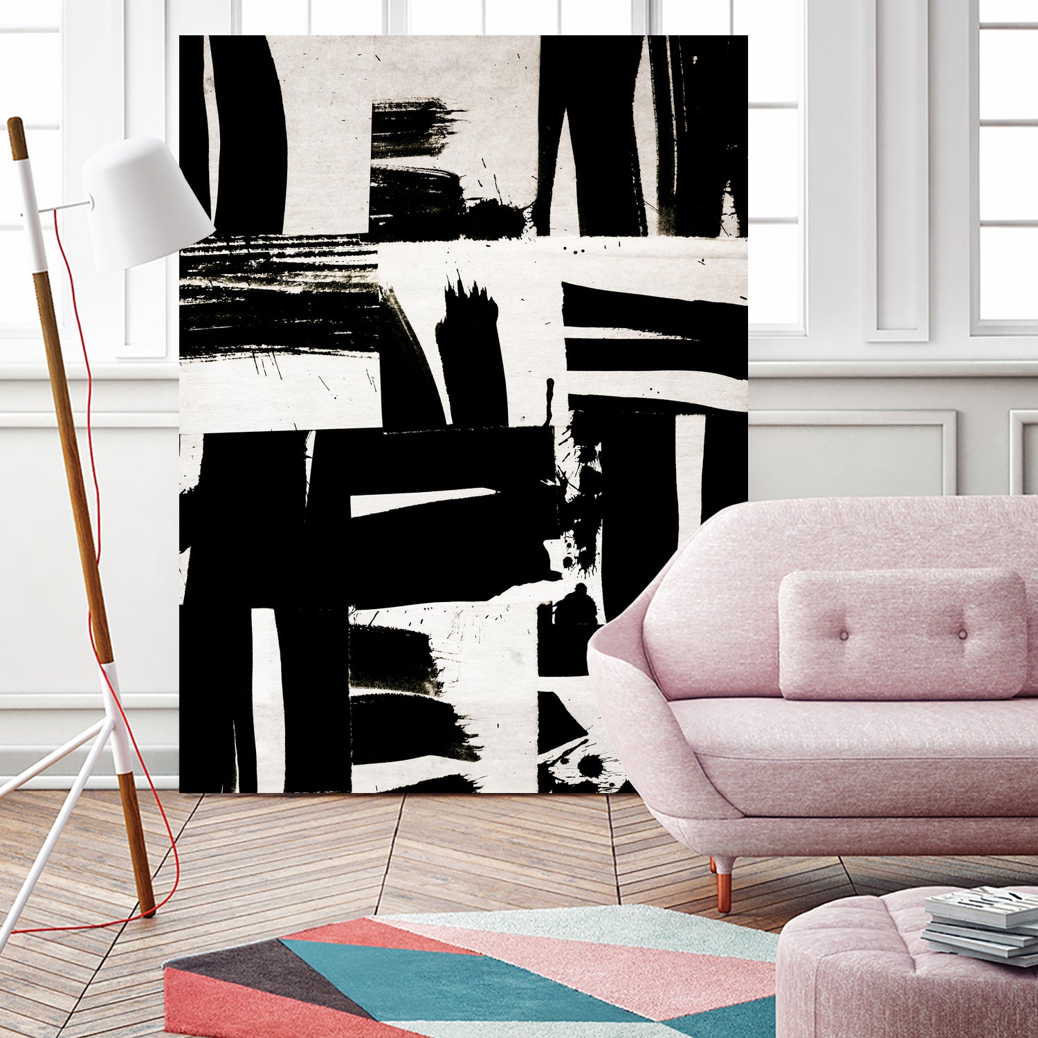 Wabi Sabi Black and White Abstract by Iris Lehnhardt on GIANT ART - collage paintings collage