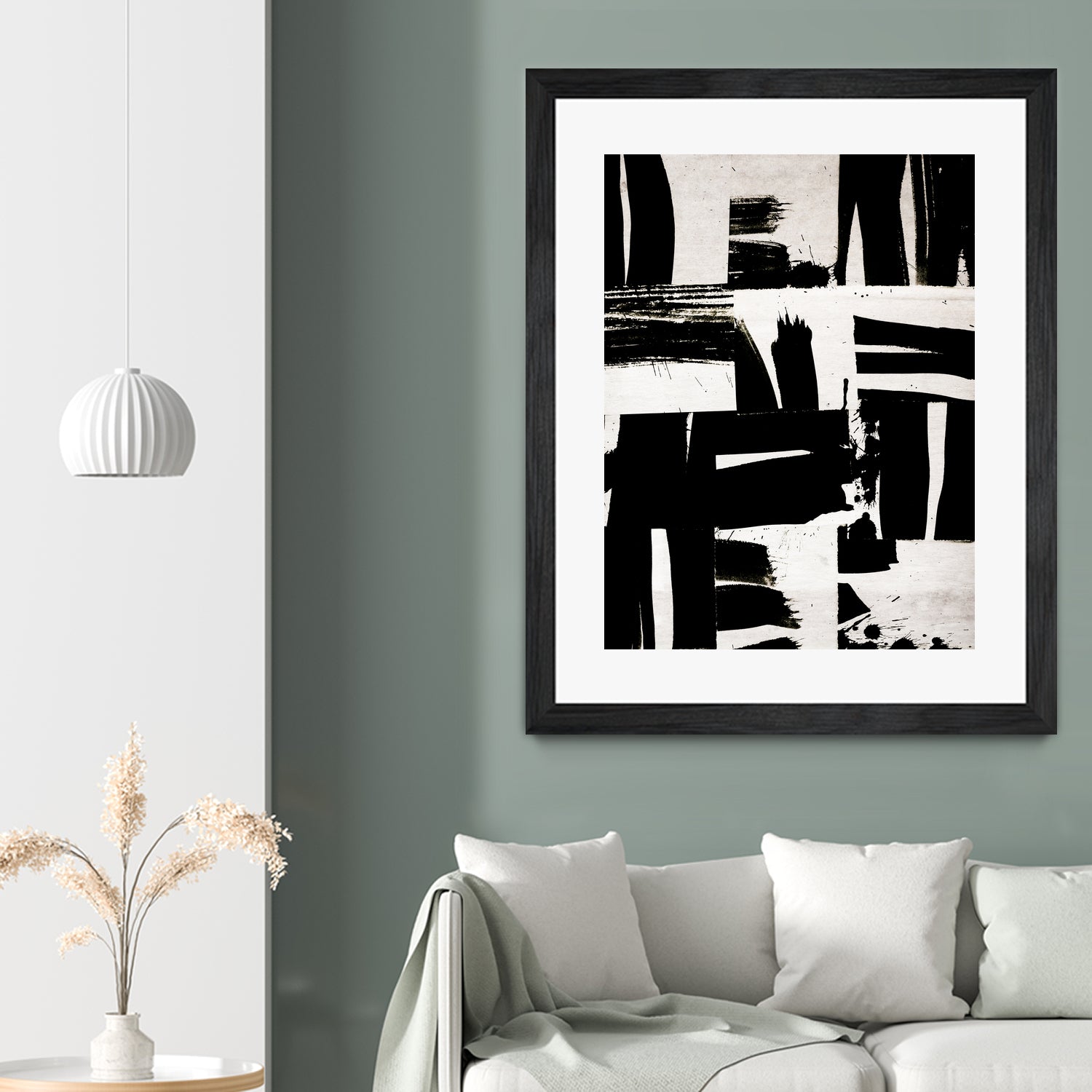 Wabi Sabi Black and White Abstract by Iris Lehnhardt on GIANT ART - collage paintings collage