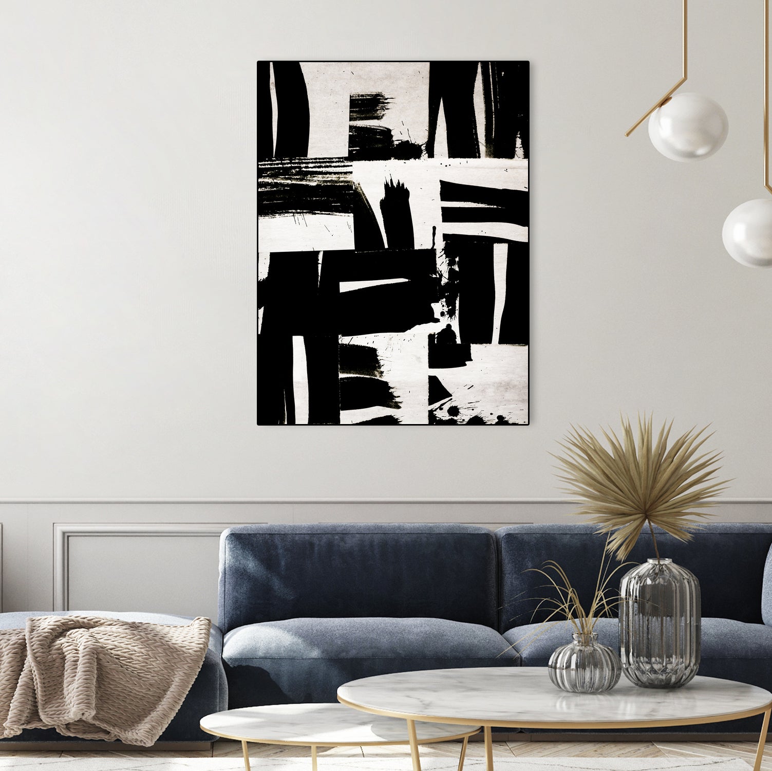 Wabi Sabi Black and White Abstract by Iris Lehnhardt on GIANT ART - collage paintings collage