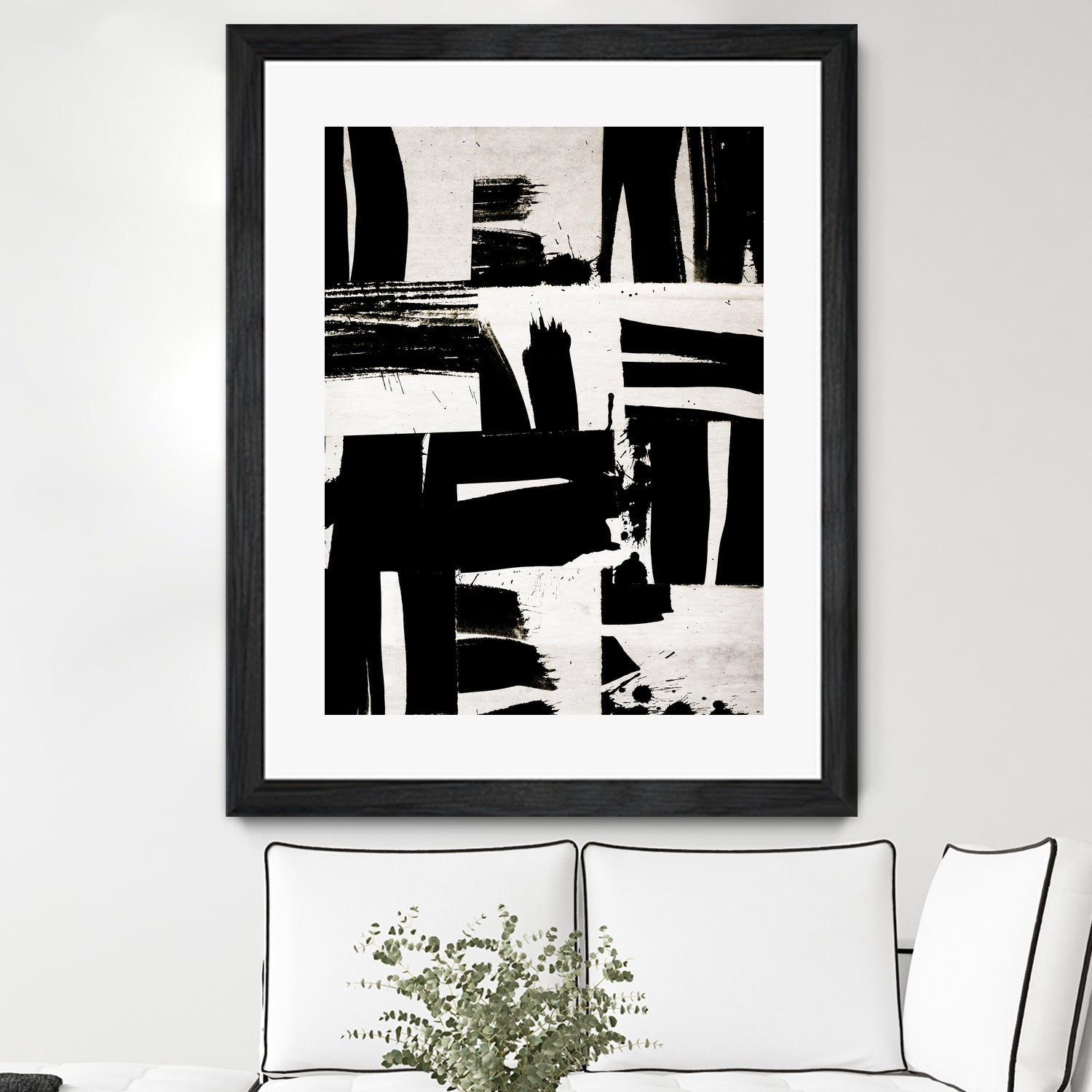 Wabi Sabi Black and White Abstract by Iris Lehnhardt on GIANT ART - collage paintings collage