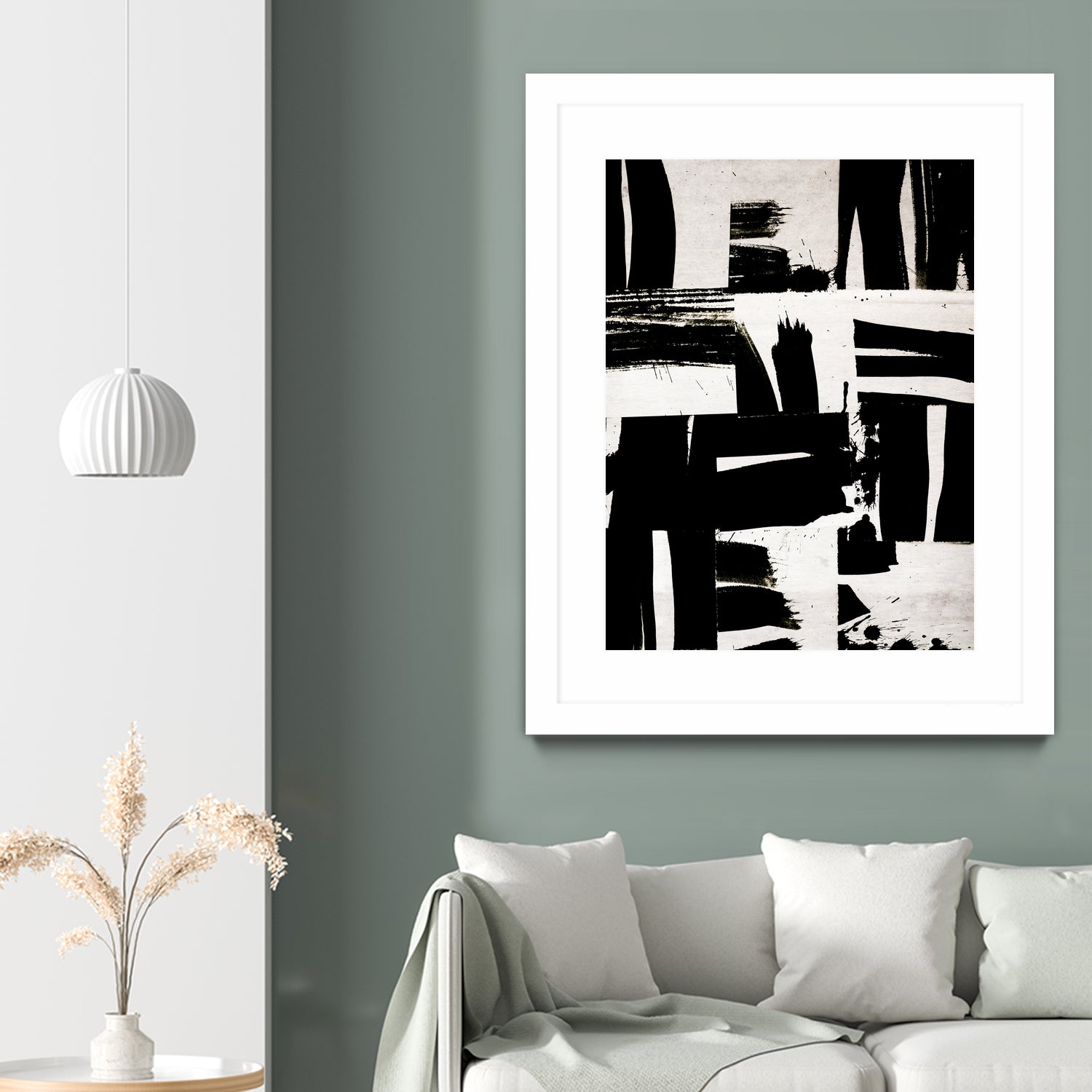 Wabi Sabi Black and White Abstract by Iris Lehnhardt on GIANT ART - collage paintings collage