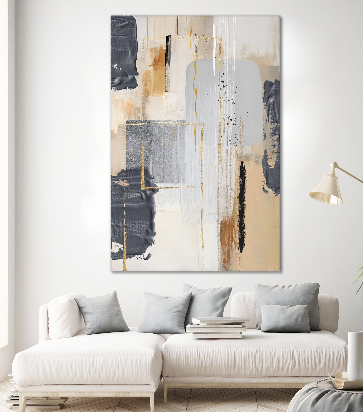 Neutral With Grey 2 by Sally on GIANT ART - illustration sally ann moss