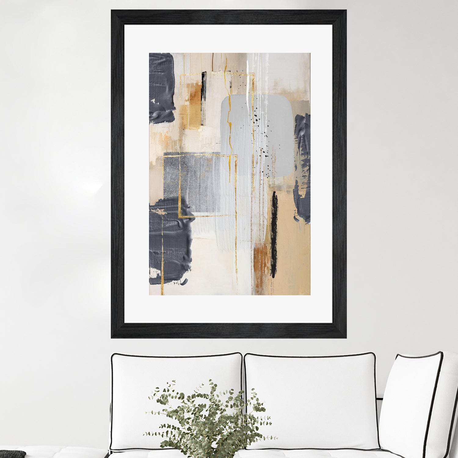 Neutral With Grey 2 by Sally on GIANT ART - illustration sally ann moss