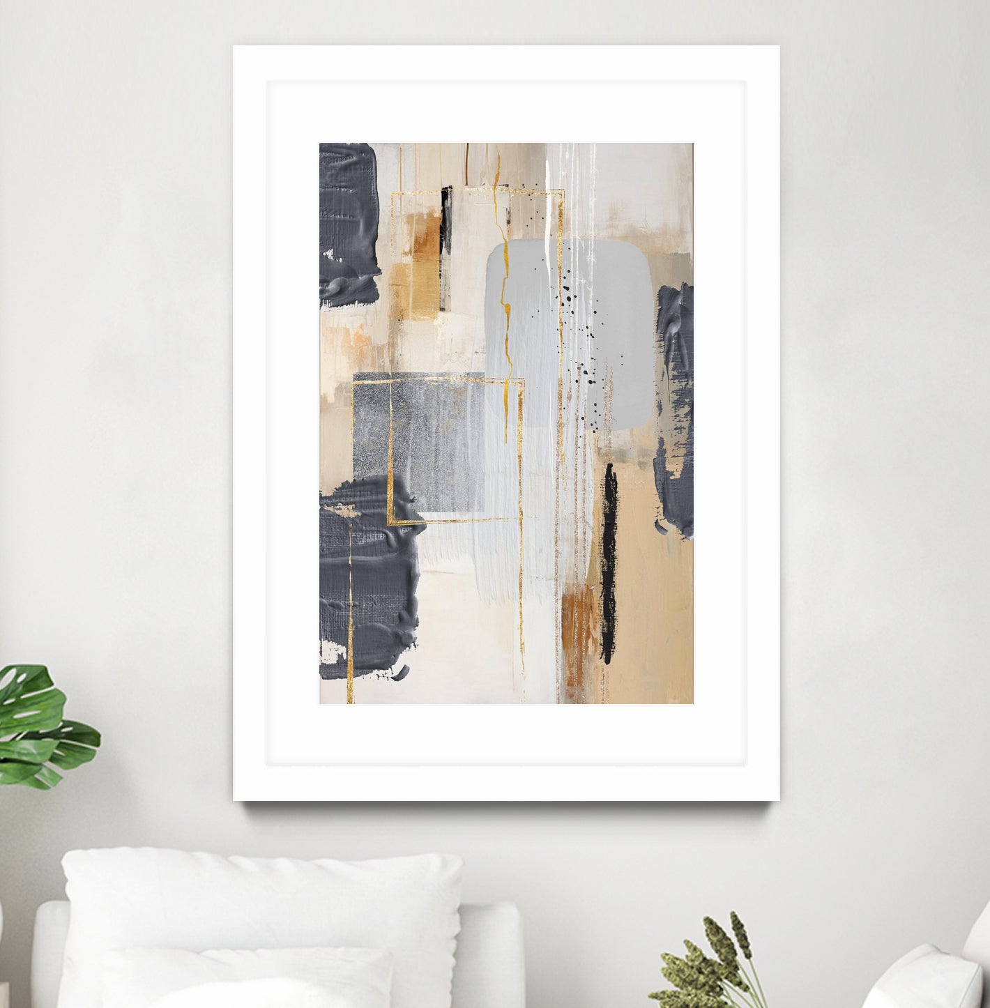 Neutral With Grey 2 by Sally on GIANT ART - illustration sally ann moss