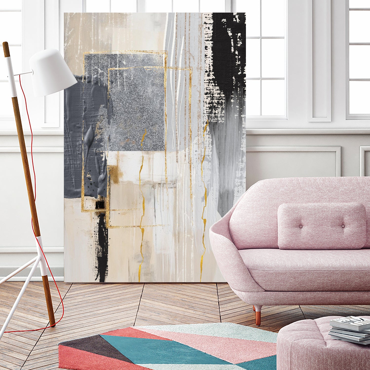 Neutral With Grey 3 by Sally on GIANT ART - illustration sally ann moss