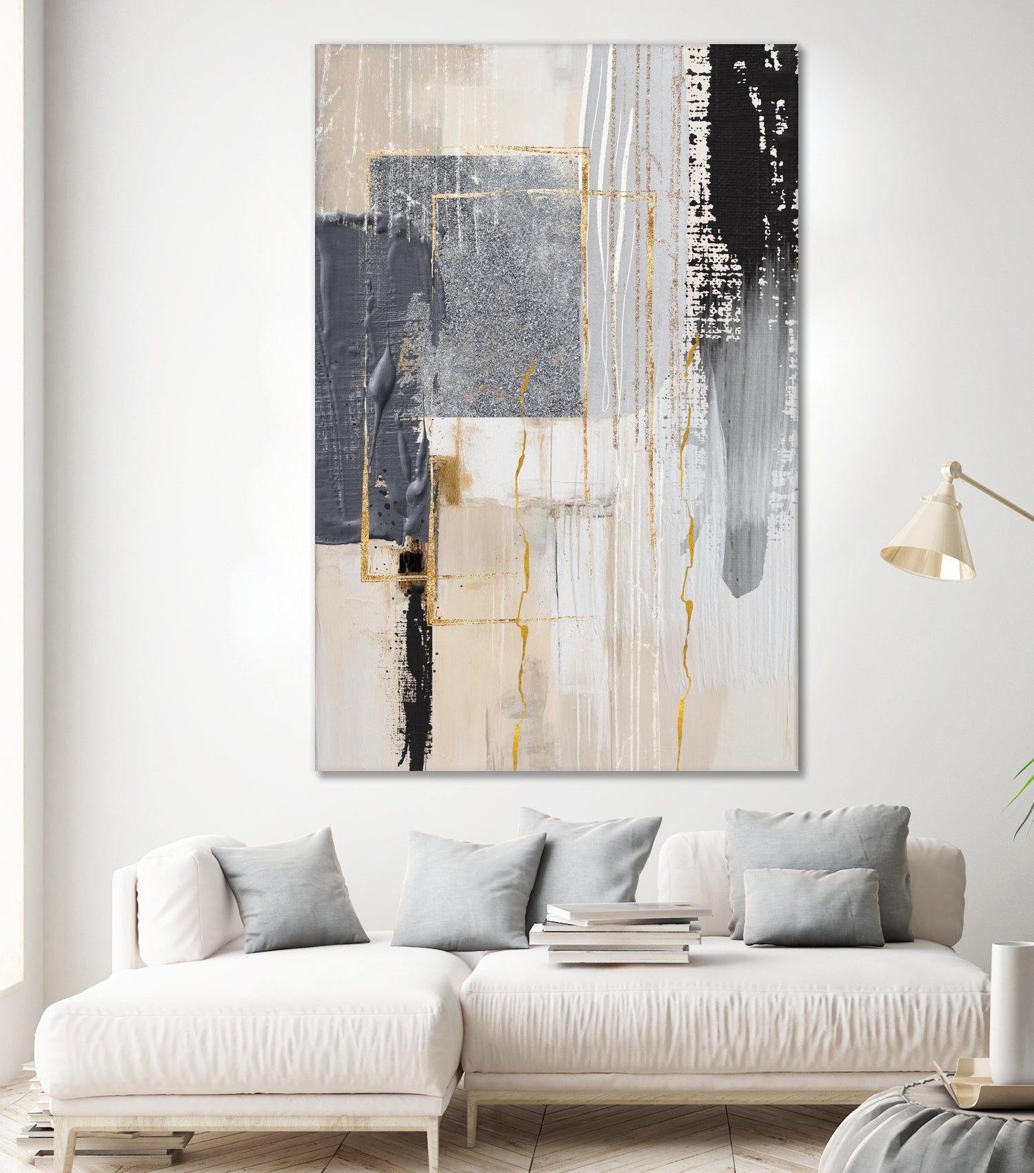 Neutral With Grey 3 by Sally on GIANT ART - illustration sally ann moss