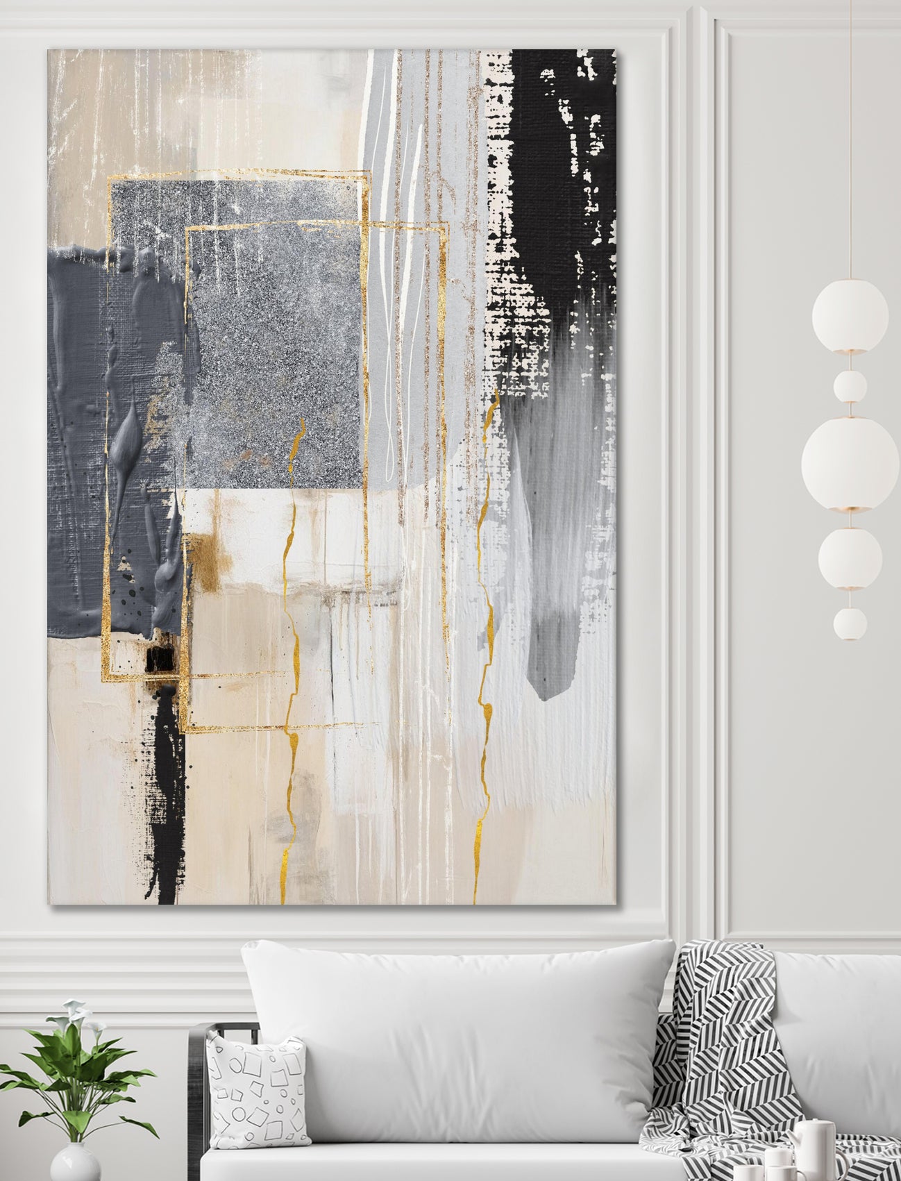 Neutral With Grey 3 by Sally on GIANT ART - illustration sally ann moss