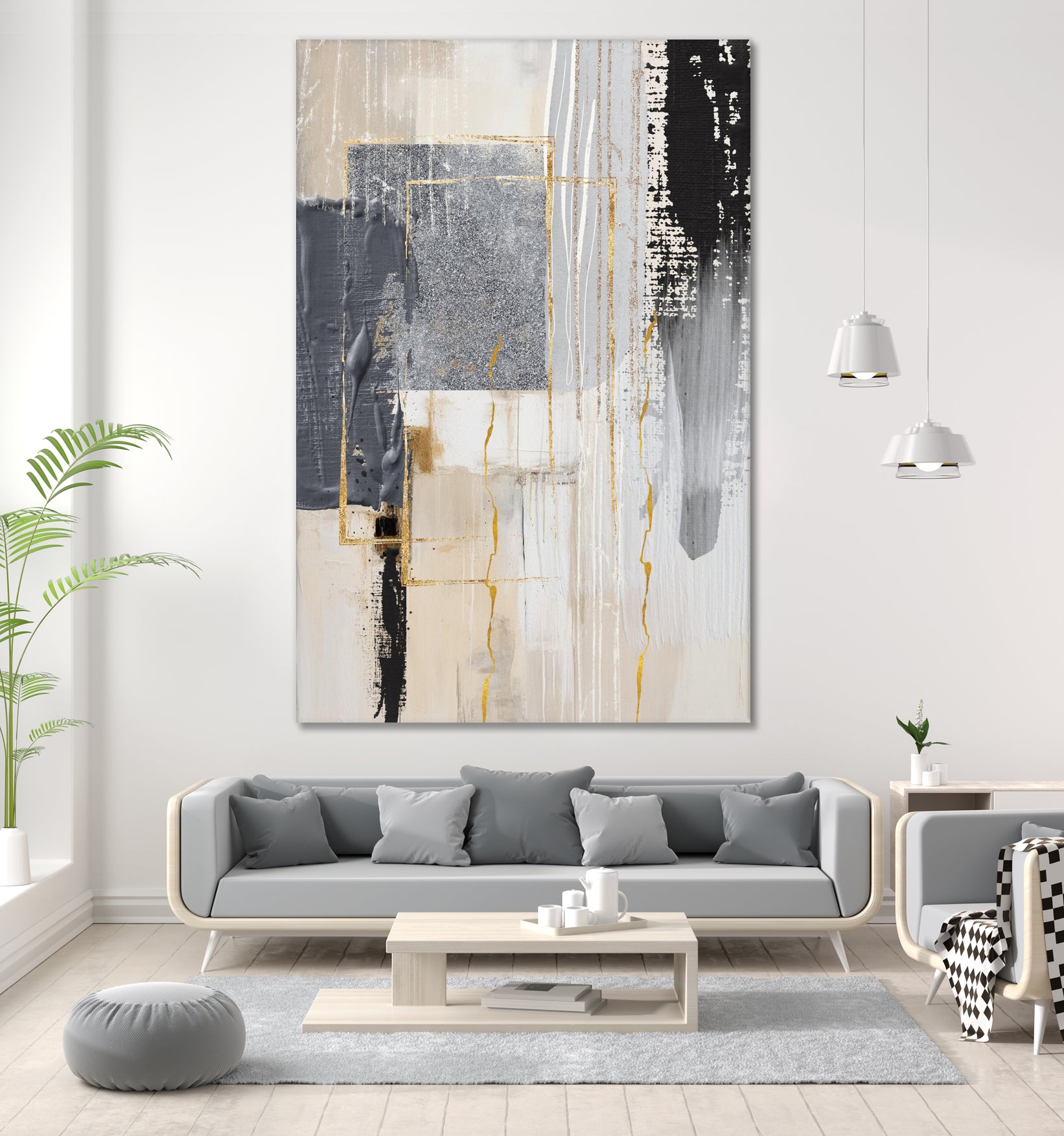 Neutral With Grey 3 by Sally on GIANT ART - illustration sally ann moss