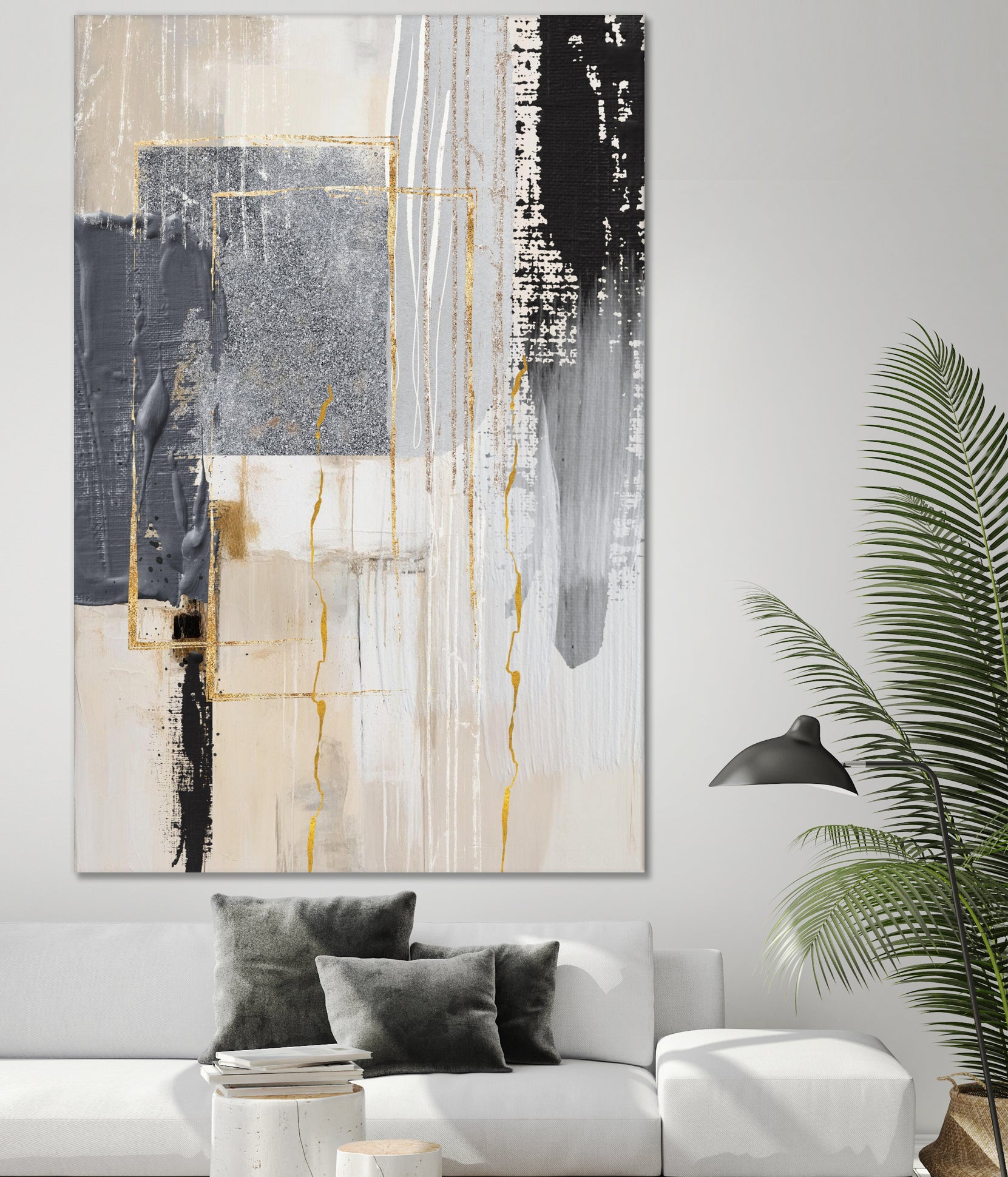 Neutral With Grey 3 by Sally on GIANT ART - illustration sally ann moss