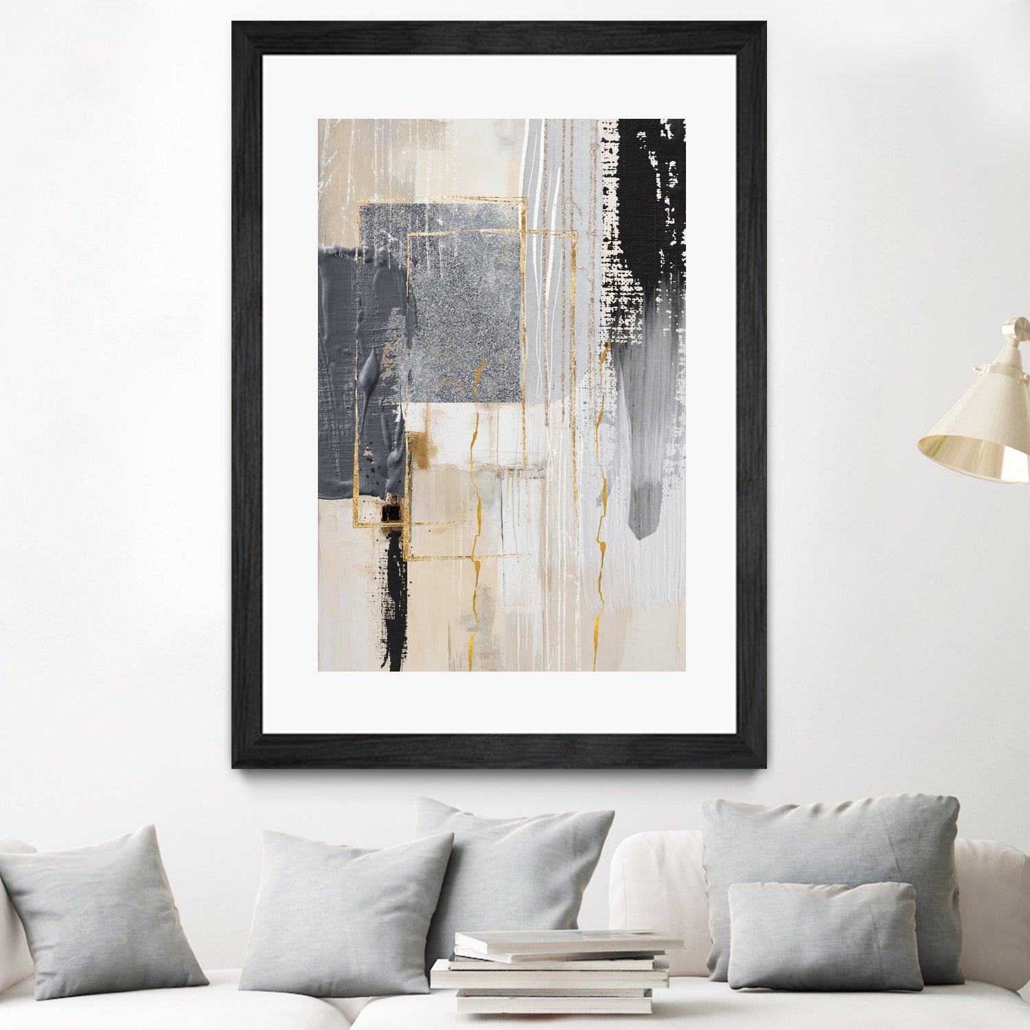 Neutral With Grey 3 by Sally on GIANT ART - illustration sally ann moss