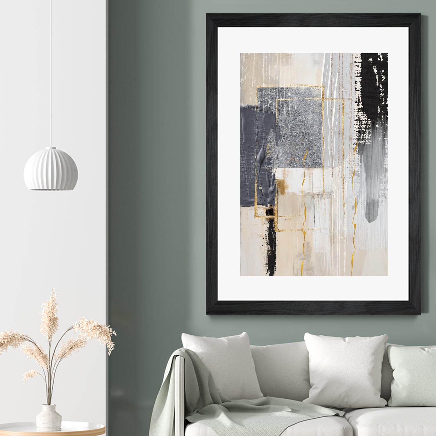 Neutral With Grey 3 by Sally on GIANT ART - illustration sally ann moss