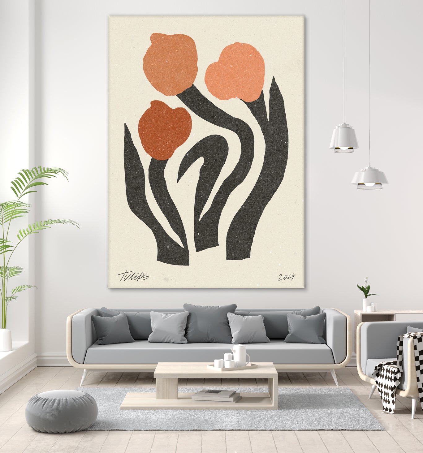 Modern Flower 02 by NKTN on GIANT ART - nktn flowers and plants nktn