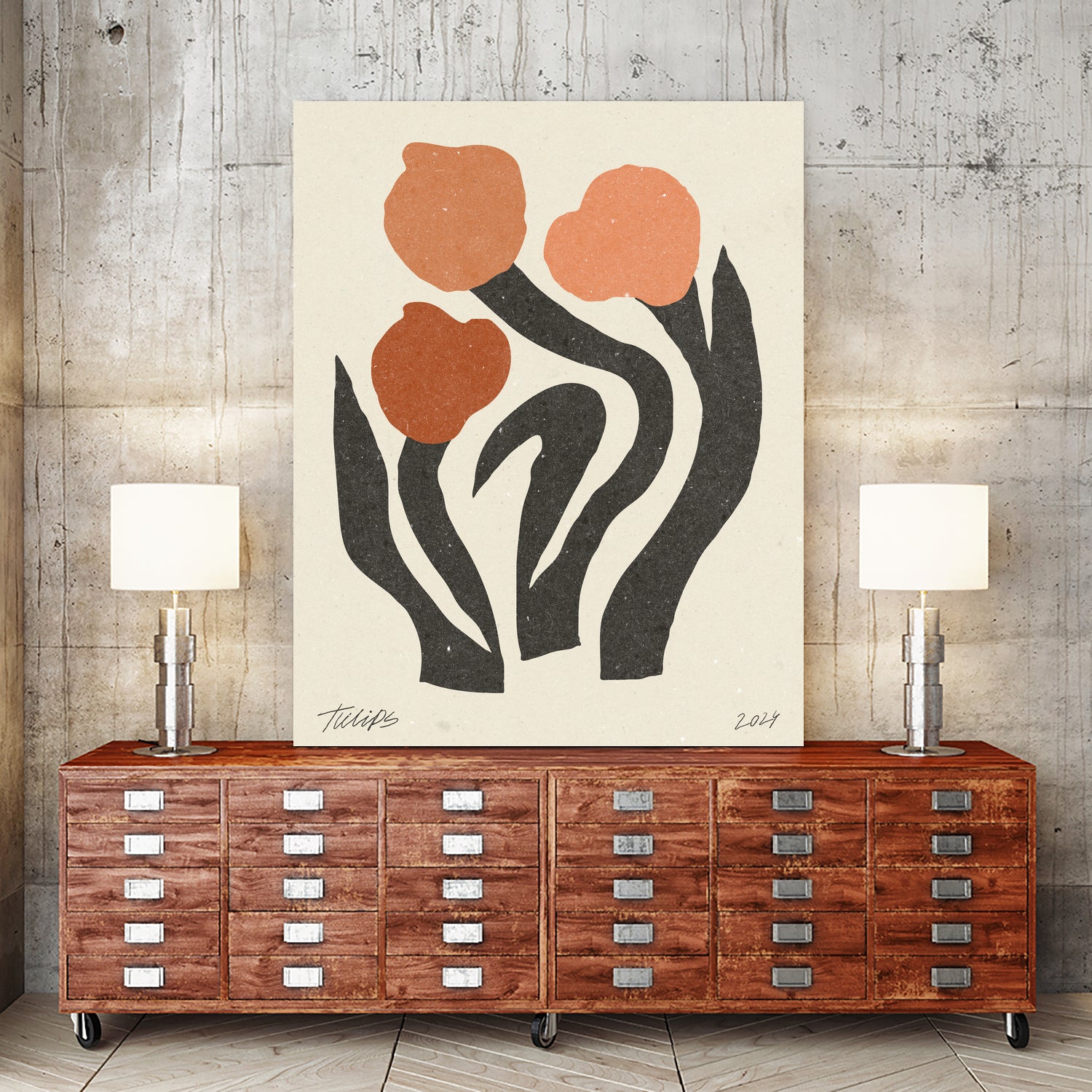 Modern Flower 02 by NKTN on GIANT ART - nktn flowers and plants nktn